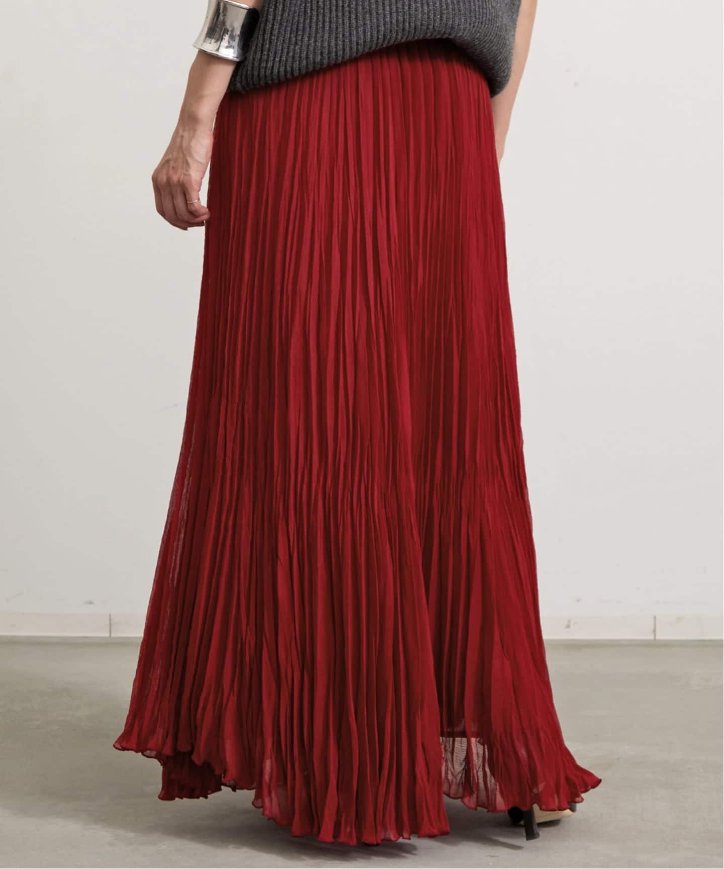 PLEATS SKIRT（ロング・マキシ丈スカート）｜L'Appartement