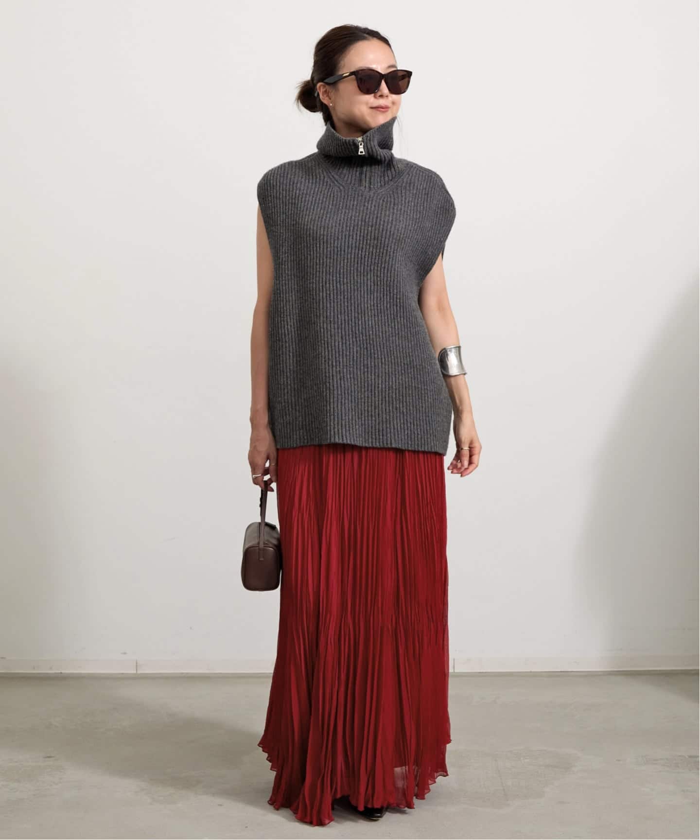 PLEATS SKIRT（ロング・マキシ丈スカート）｜L'Appartement