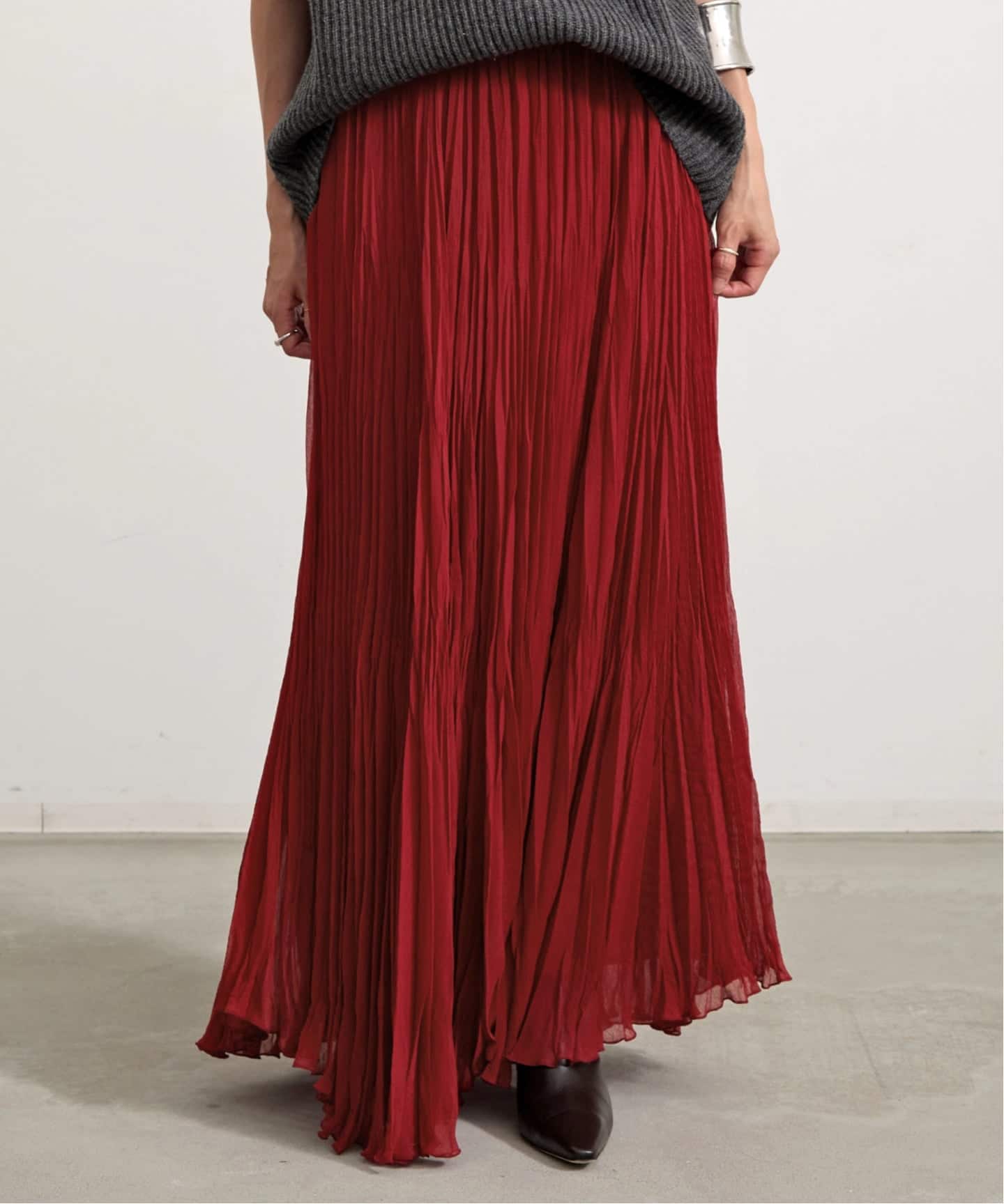 スカート L'Appartement Lisiere Pleats Skirt PLEATS SKIRT（ロング・マキシ丈スカート）｜L'Appartement