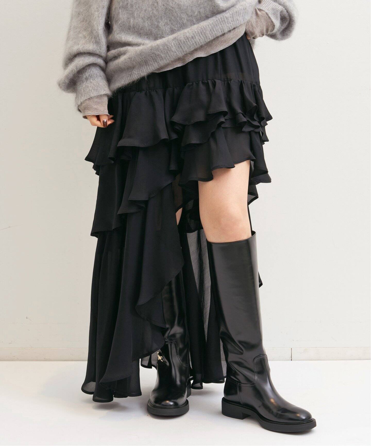 TIERED RUFFLE SKIRT（その他スカート）｜L 