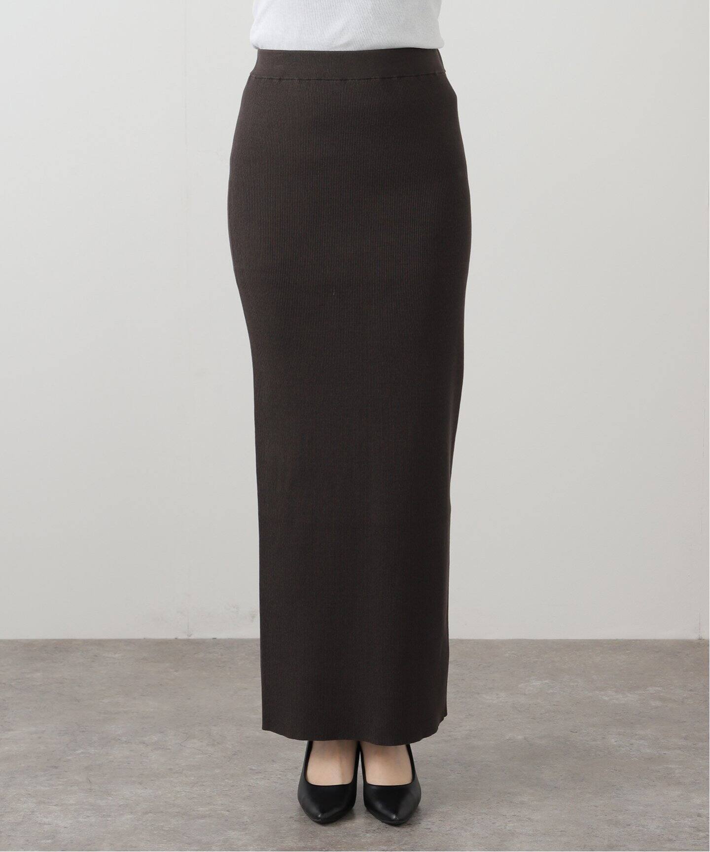 新品タグ付　アパルトモン　Knit Skirt ブラック　38 KNIT TIGHT SKIRT（ロング・マキシ丈スカート）｜L'Appartement