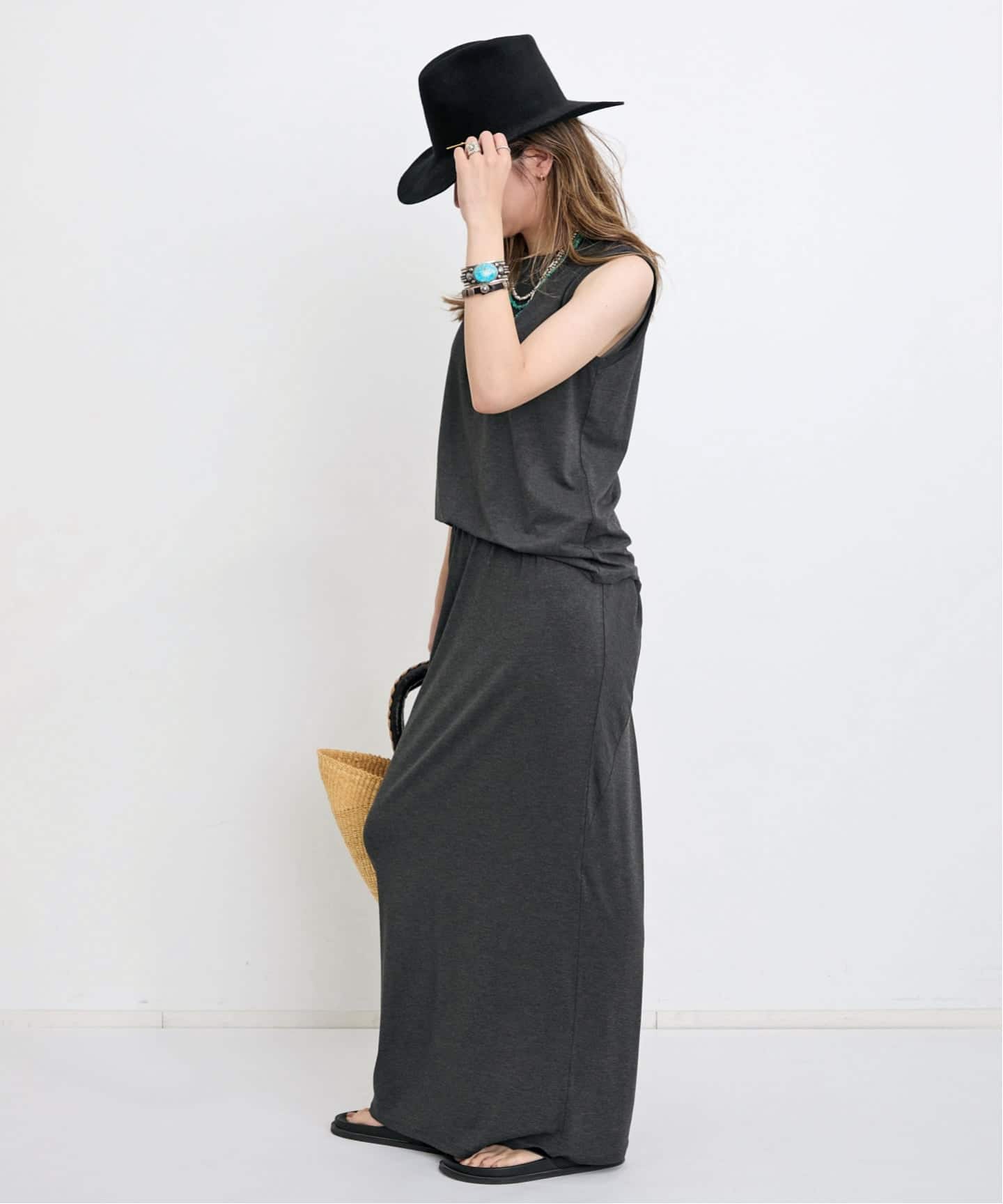 ドゥーズィエムクラス　ラリュー　アパルトモン　本革　巻きスカート 2WAY Drape Skirt（ロング・マキシ丈スカート）｜L'Appartement