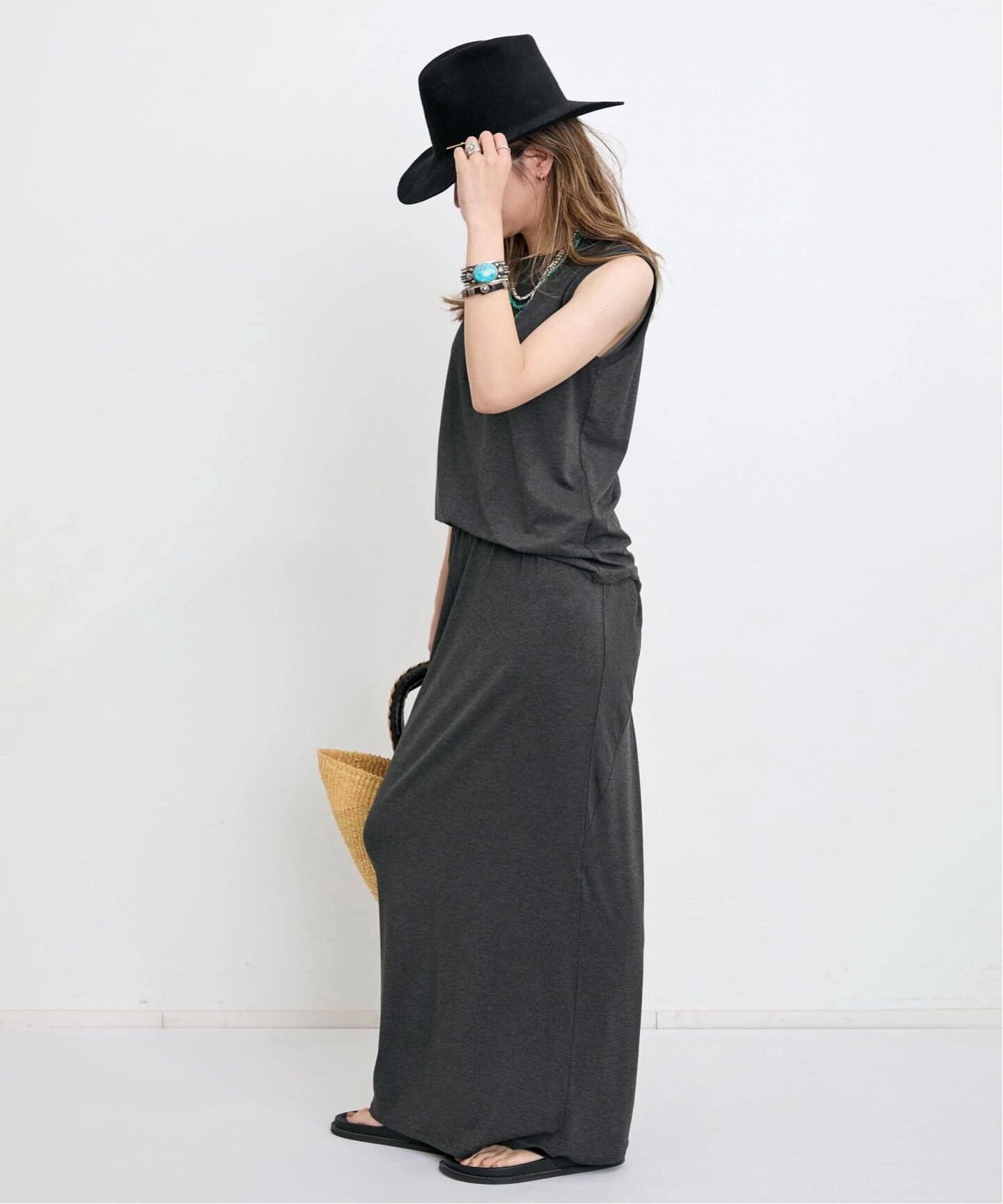 2WAY Drape Skirt（ロング・マキシ丈スカート）｜L