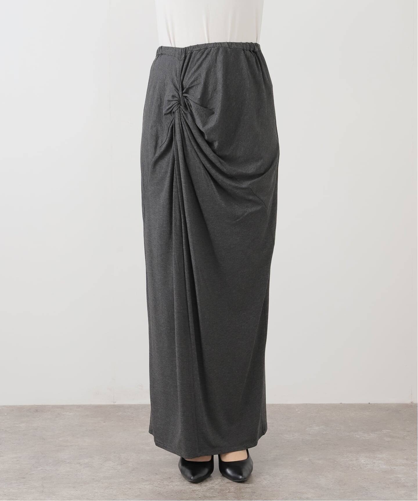 L'Appartement リネンレーヨンマチスカート サイズ36 2WAY Drape Skirt（ロング・マキシ丈スカート）｜L'Appartement