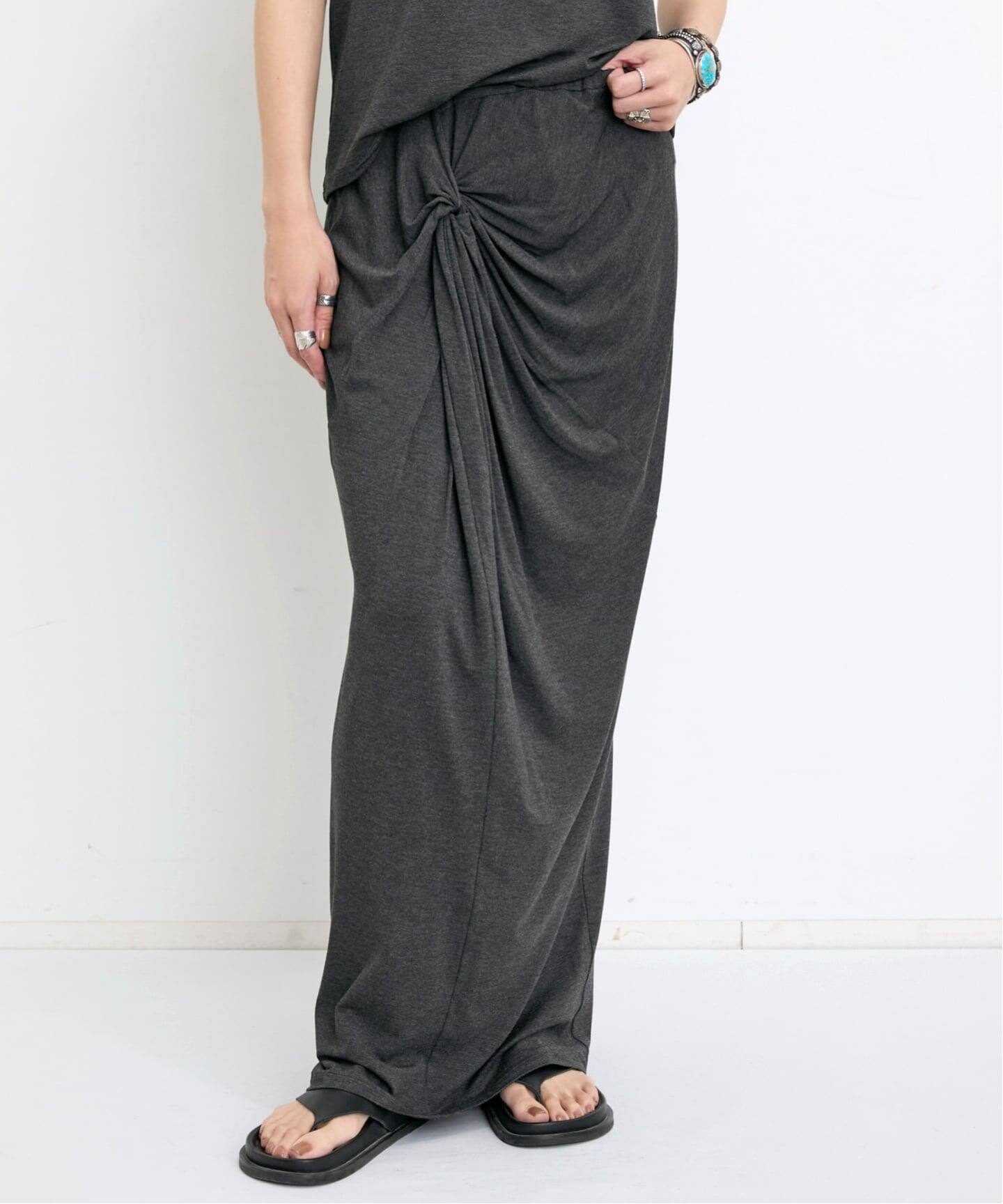 2WAY Drape Skirt（ロング・マキシ丈スカート）｜L