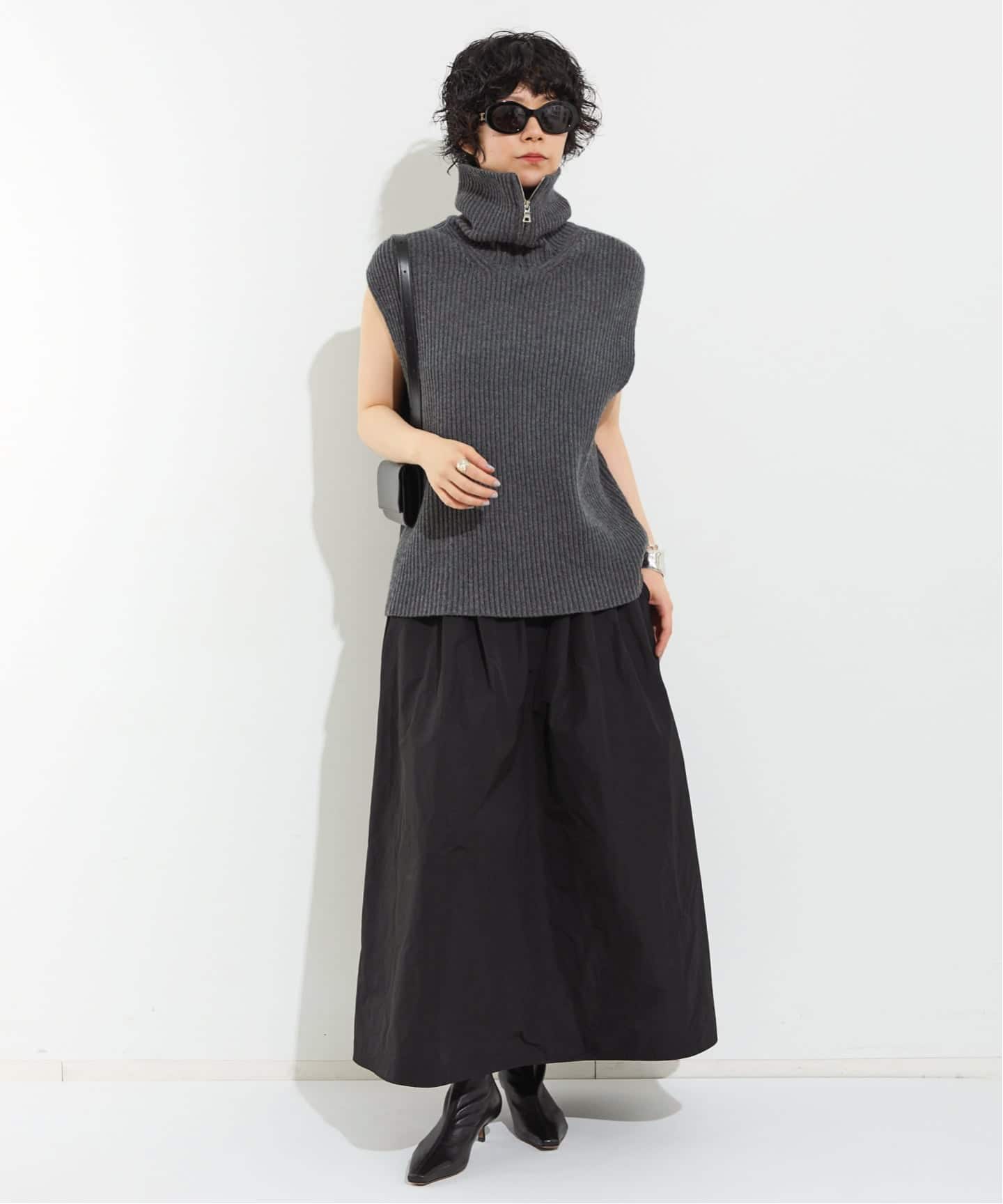新品】L'Appartement Grosgrain Volume Skirt黒 Grosgrain Volume Skirt（その他スカート）｜L'Appartement
