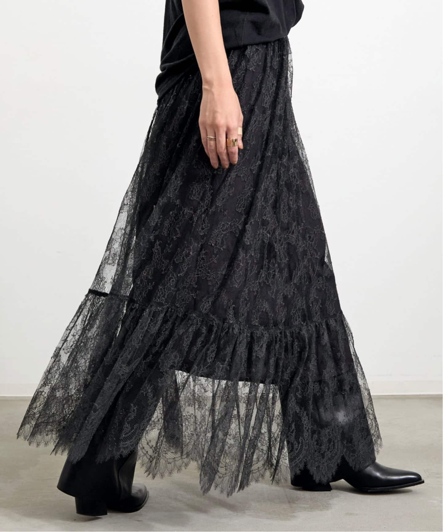 MUSE　Col Pierrot LACE CUPRA スカート　アパルトモン MUSE Col Pierrot LACE CUPRA スカート アパルトモン - メルカリ