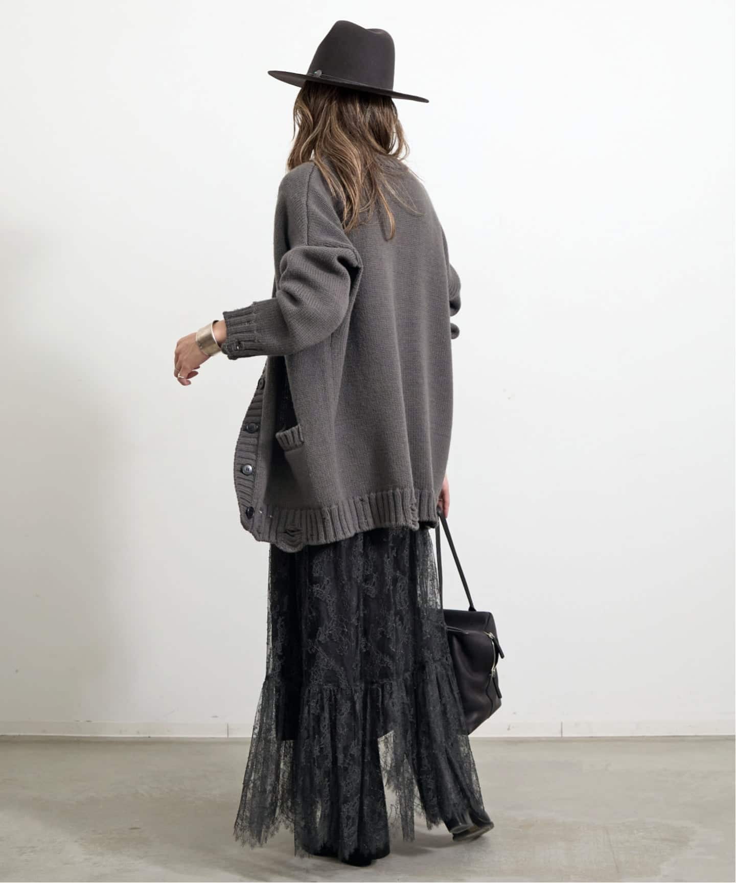 L'Appartement レース付きロングスカート Lace Skirt（ロング・マキシ丈スカート）｜L'Appartement