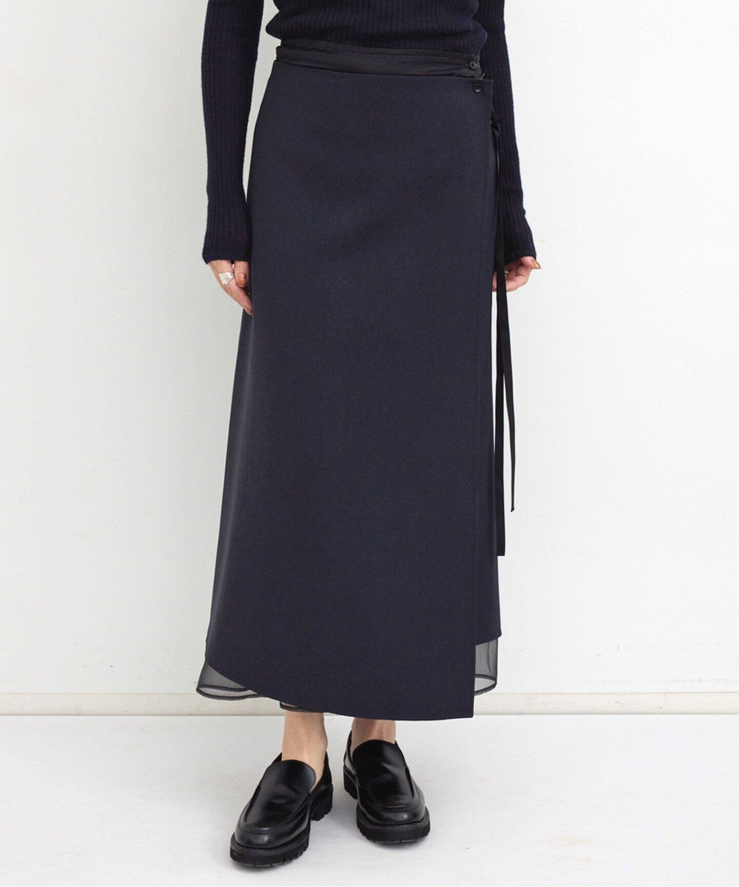 WRAP SKIRT with ORGANDY（その他スカート）｜L 