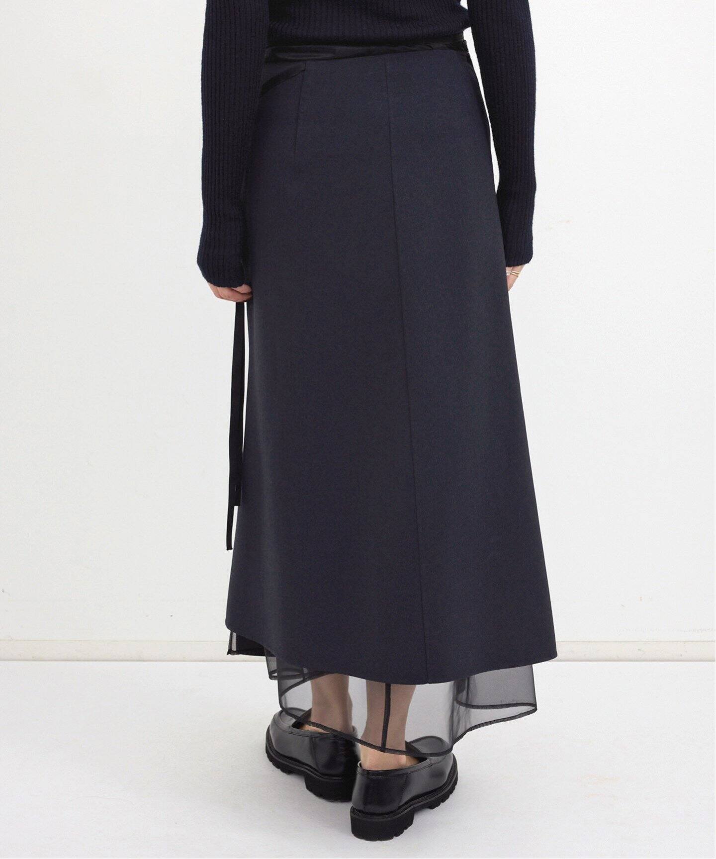 WRAP SKIRT with ORGANDY（その他スカート）｜L