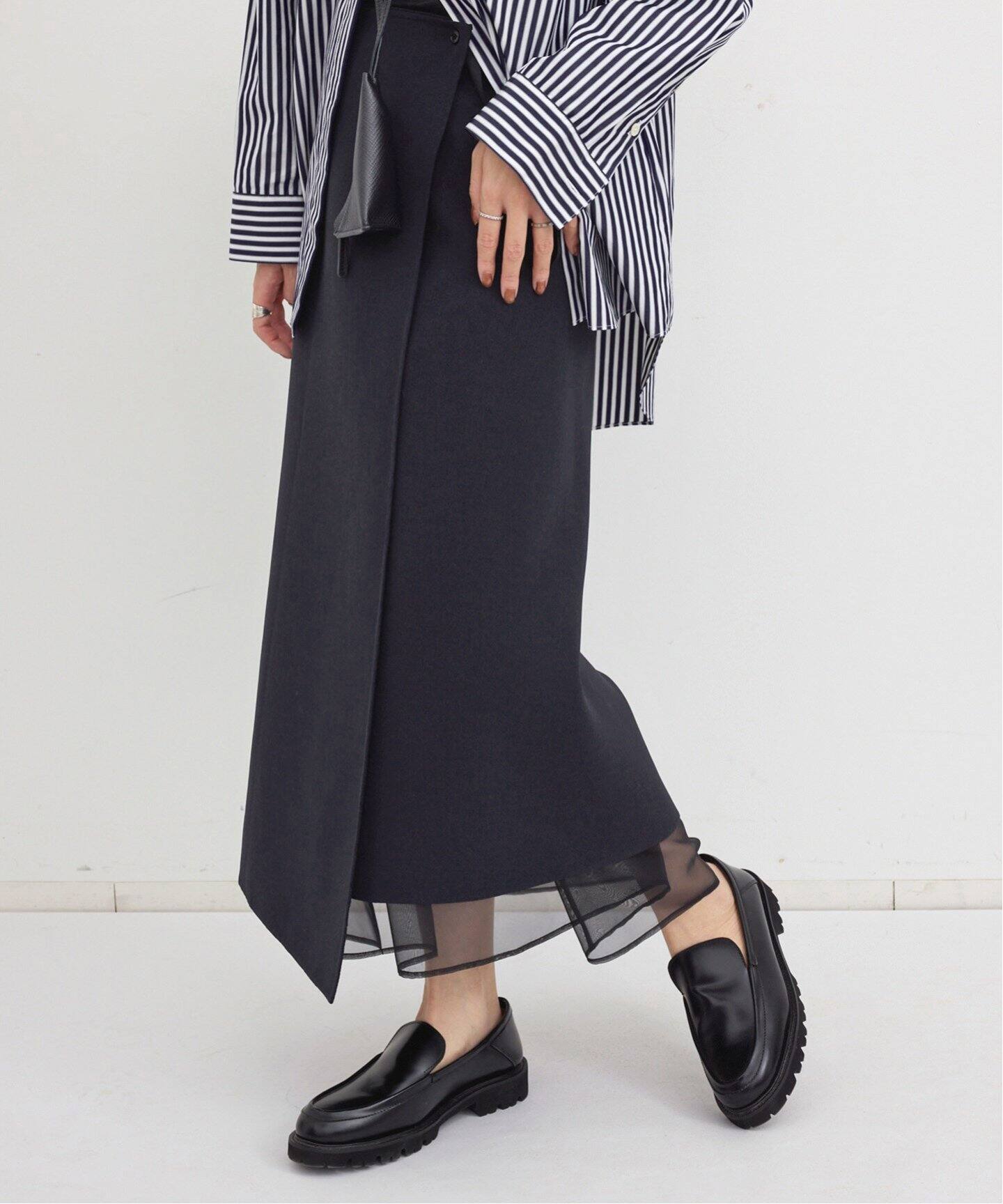 WRAP SKIRT with ORGANDY（その他スカート）｜L 