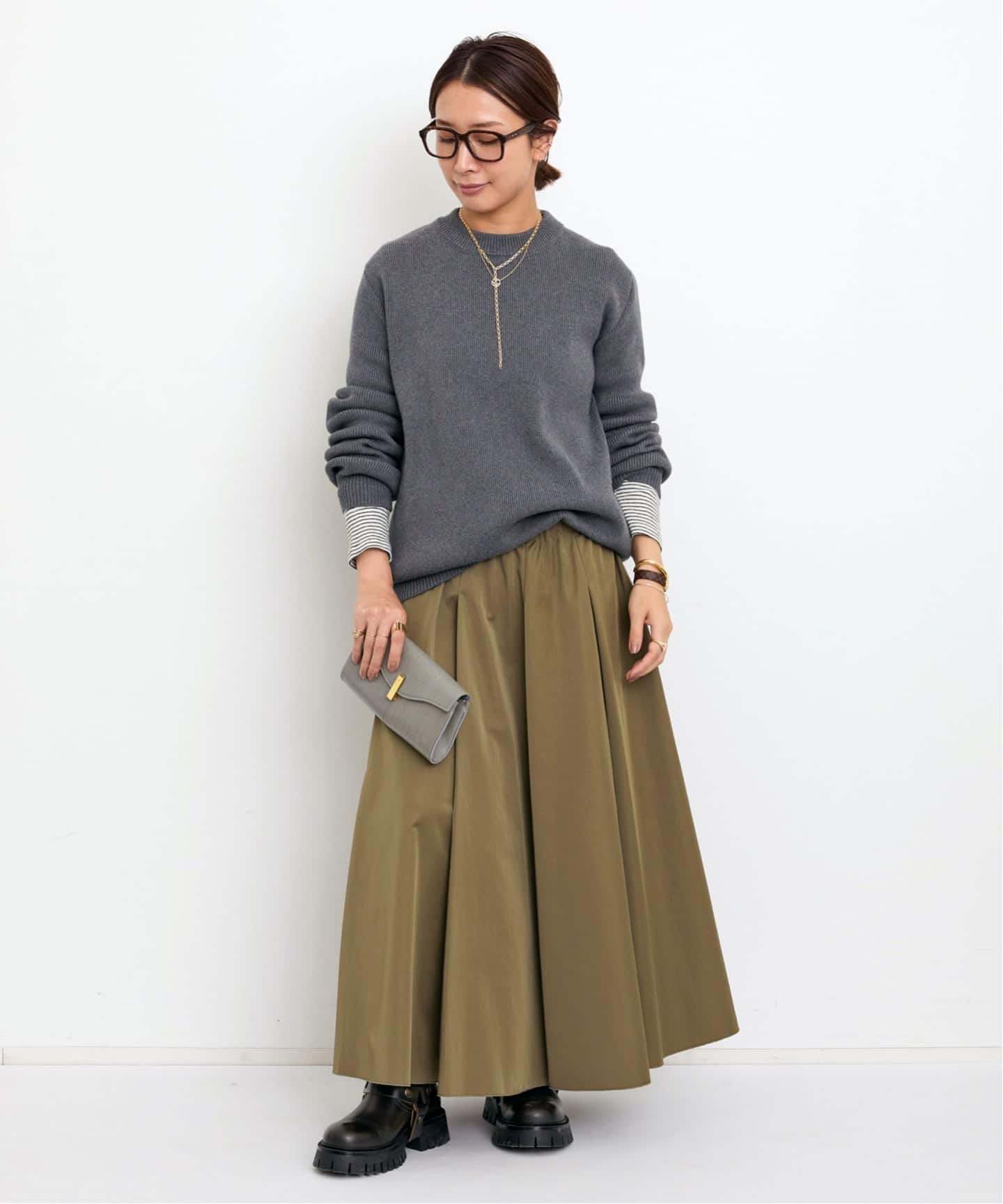 新品タグ付★DeuxiemeClasse★ストレッチツイルスカート★アパルトモン Heavy Satin Skirt（その他スカート）｜L'Appartement（アパルトモン