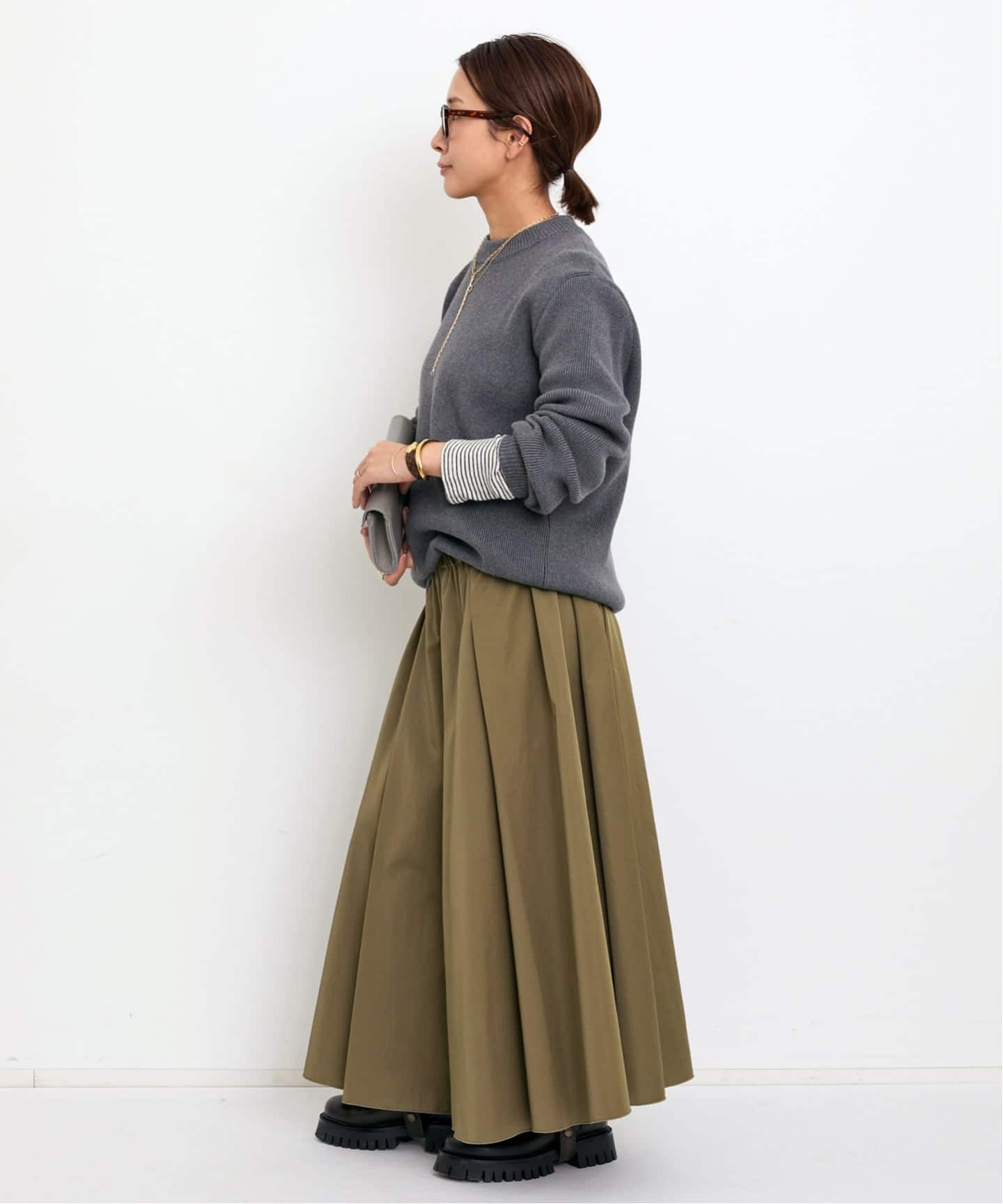 新品タグ付★DeuxiemeClasse★ストレッチツイルスカート★アパルトモン Heavy Satin Skirt（その他スカート）｜L'Appartement（アパルトモン