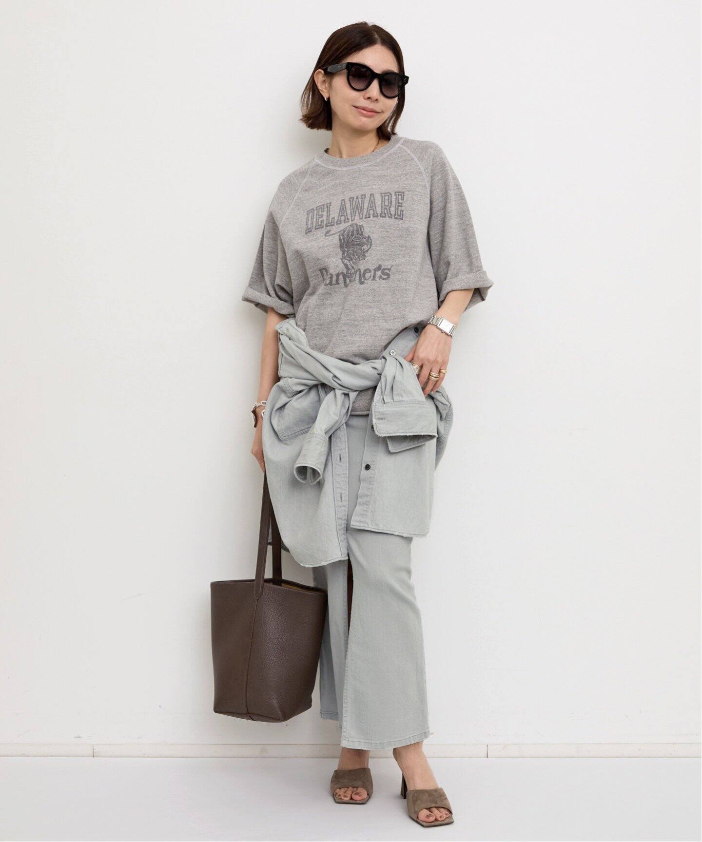 BLEACH DENIM SKIRT（デニムスカート）｜L