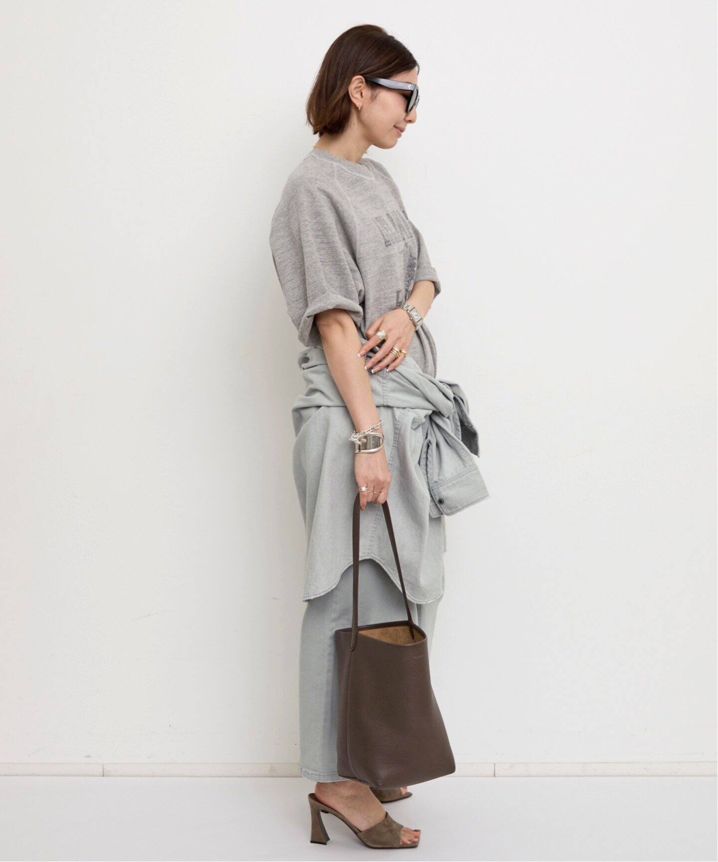 BLEACH DENIM SKIRT（デニムスカート）｜L