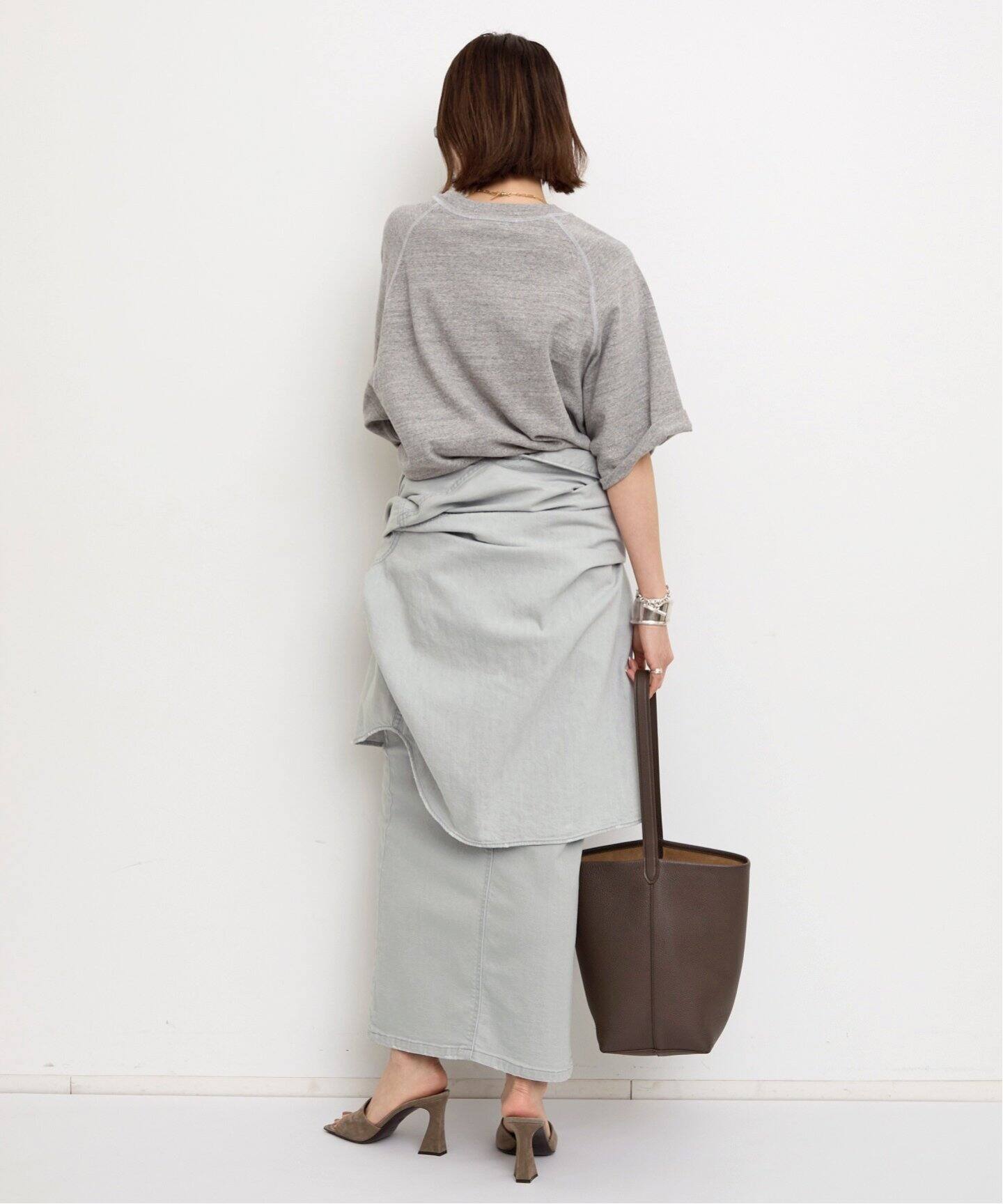 BLEACH DENIM SKIRT（デニムスカート）｜L