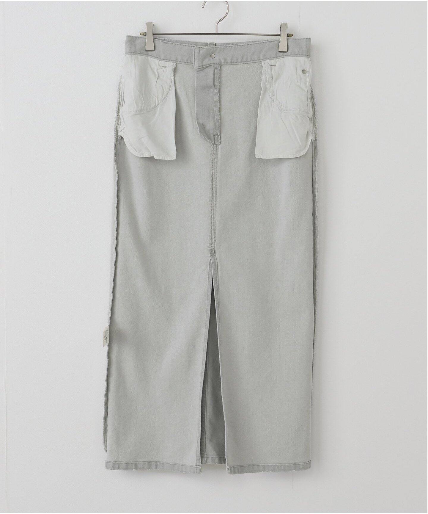 BLEACH DENIM SKIRT（デニムスカート）｜L 