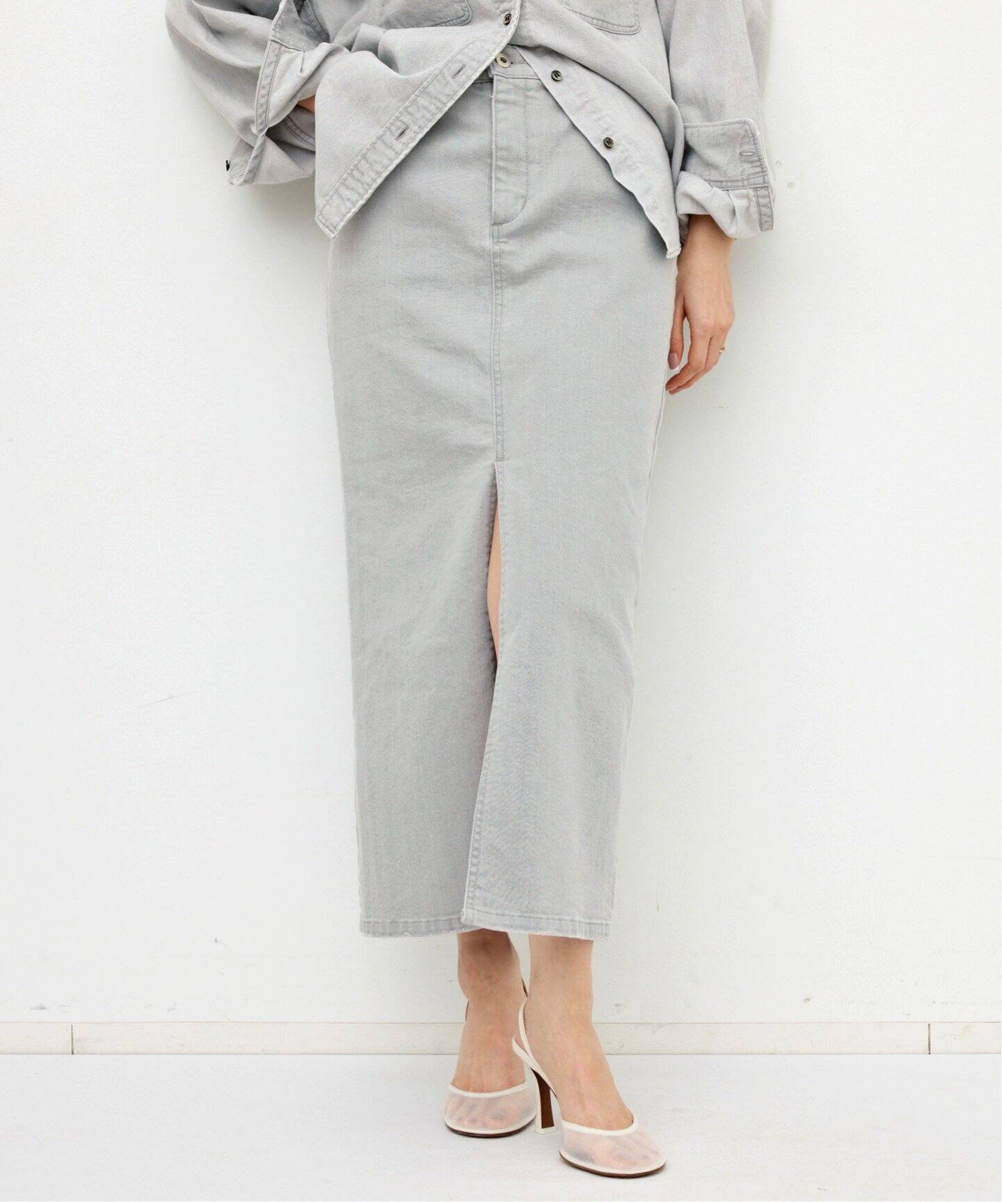 BLEACH DENIM SKIRT（デニムスカート）｜L