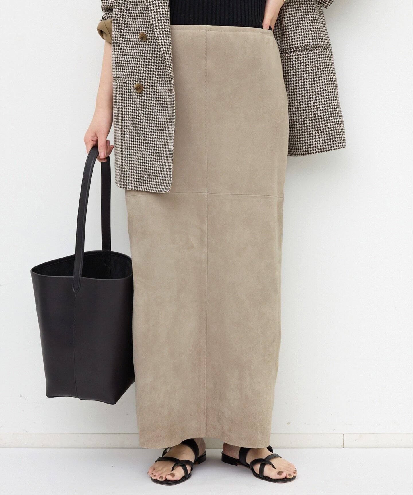 GOAT SUEDE SKIRT（ロング・マキシ丈スカート）｜L 