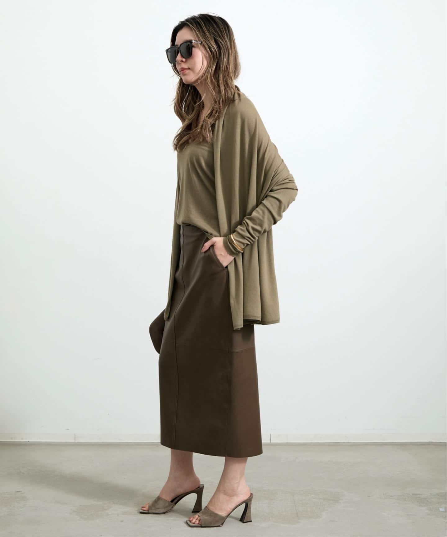 アパルトモンlappartement Leather Overall Skirt L'Appartement / アパルトモン | Artificial Leather Overall