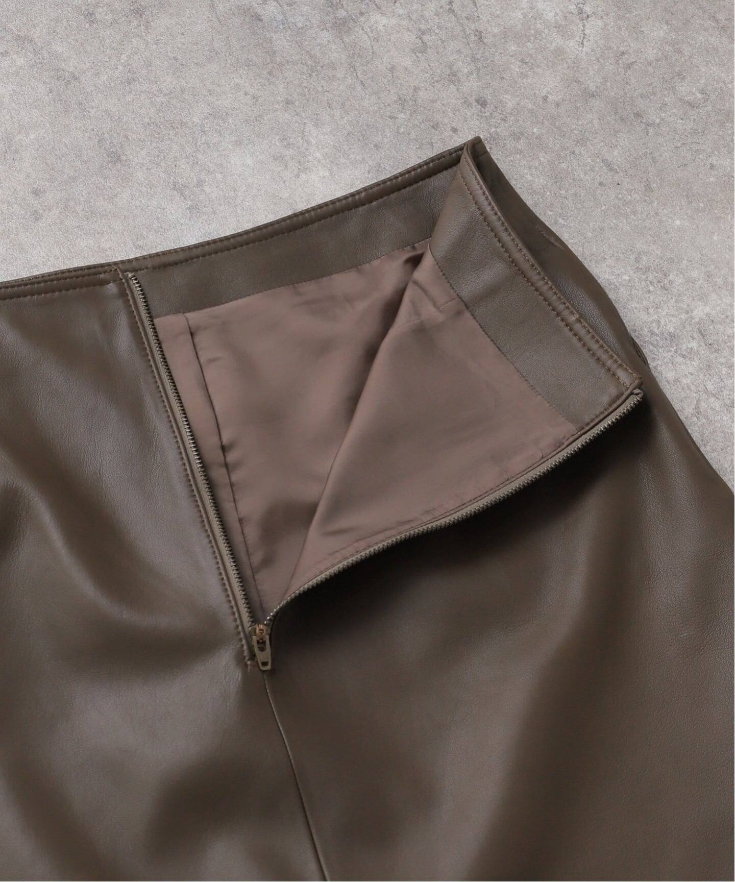 SHEEP LEATHER TIGHT SKIRT（その他スカート）｜L'Appartement
