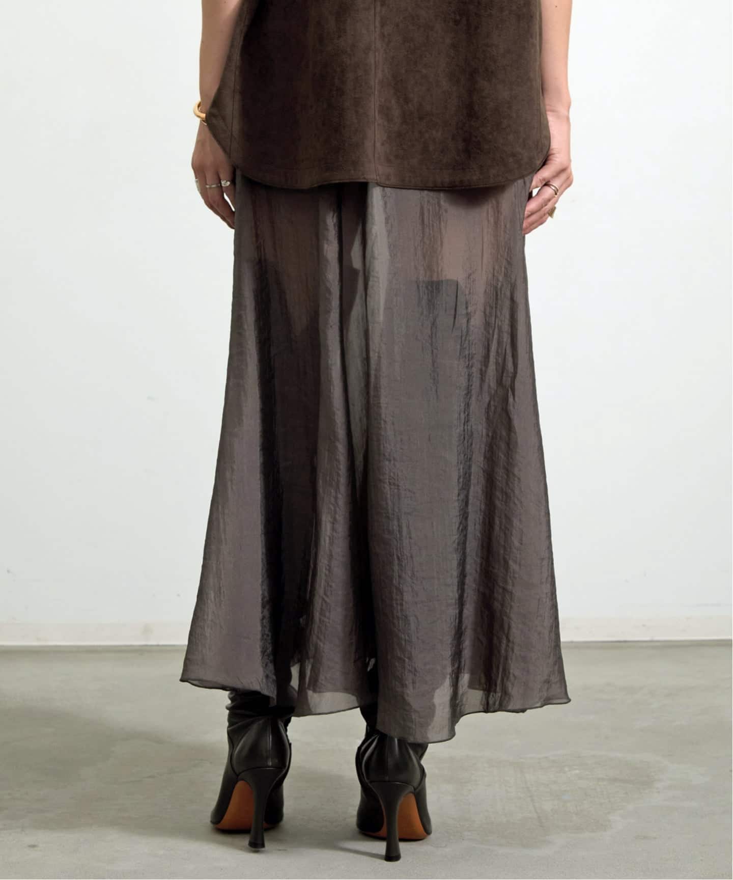 ORGANDY LONG SKIRT（ロング・マキシ丈スカート）｜L'Appartement