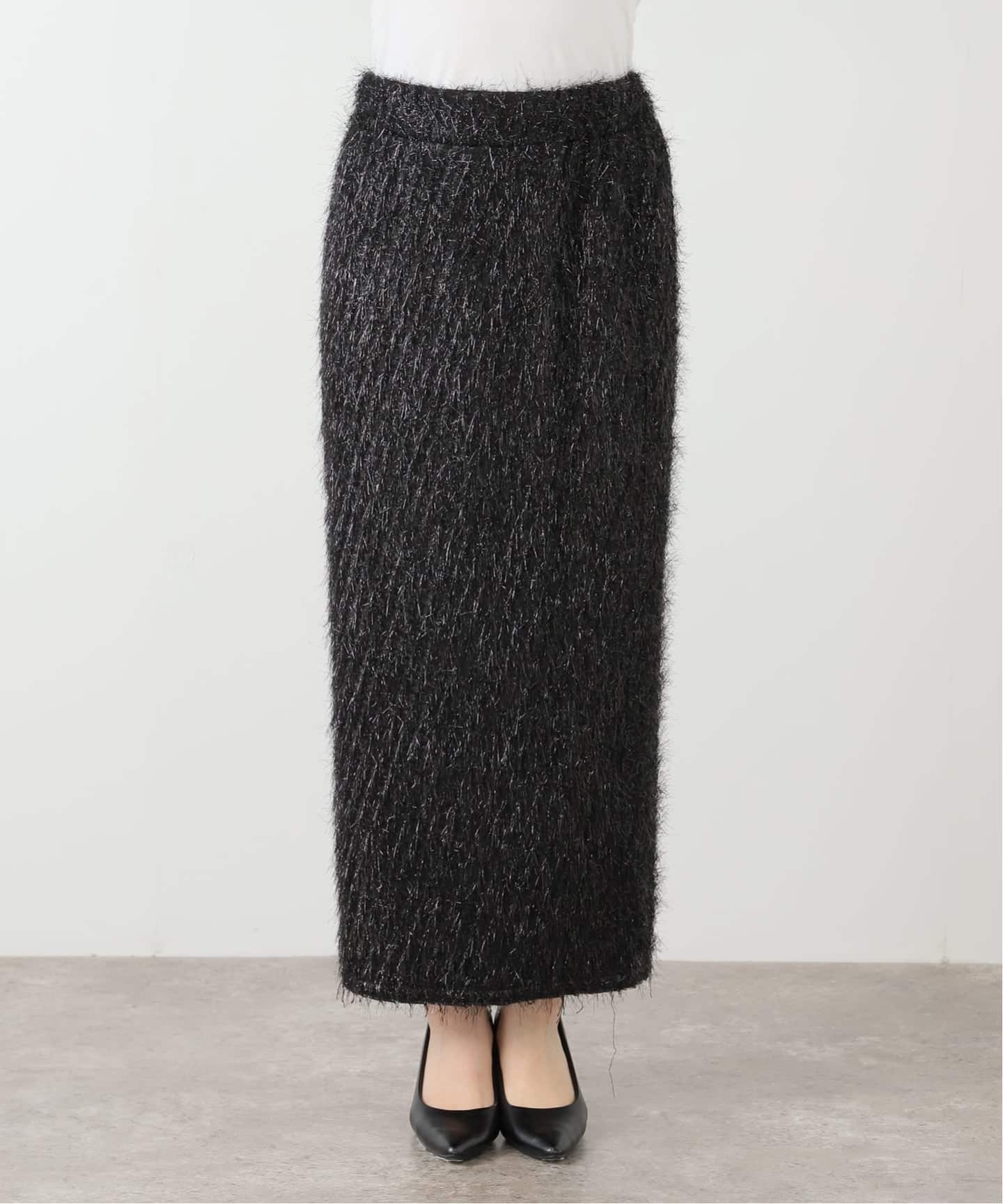 【COUTURE D'ADAM】FLINGE PENCIL SKIRT COUTURE D'ADAM/クチュールドアダム】 FLINGE PENCIL SKIRT（ロング