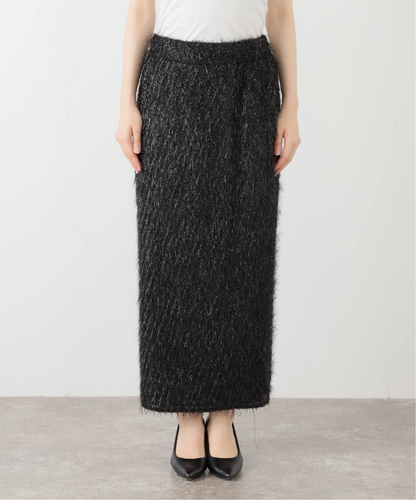 COUTURE D'ADAM/クチュールドアダム】 FLINGE PENCIL SKIRT（ロング
