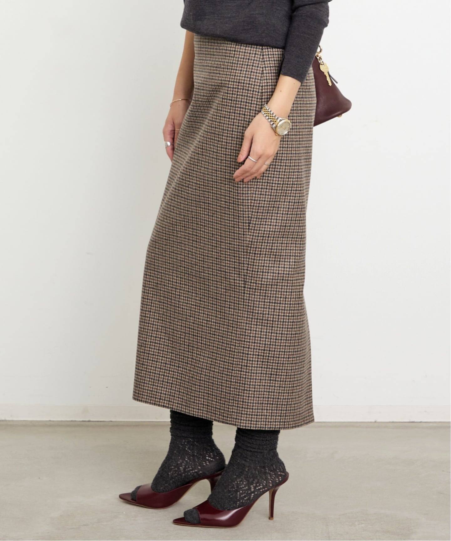 美品✨ マディソンブルー　HEM GATHER SKIRT スカート リネン SKIRT(スカート） - MADISONBLUE ONLINE STORE