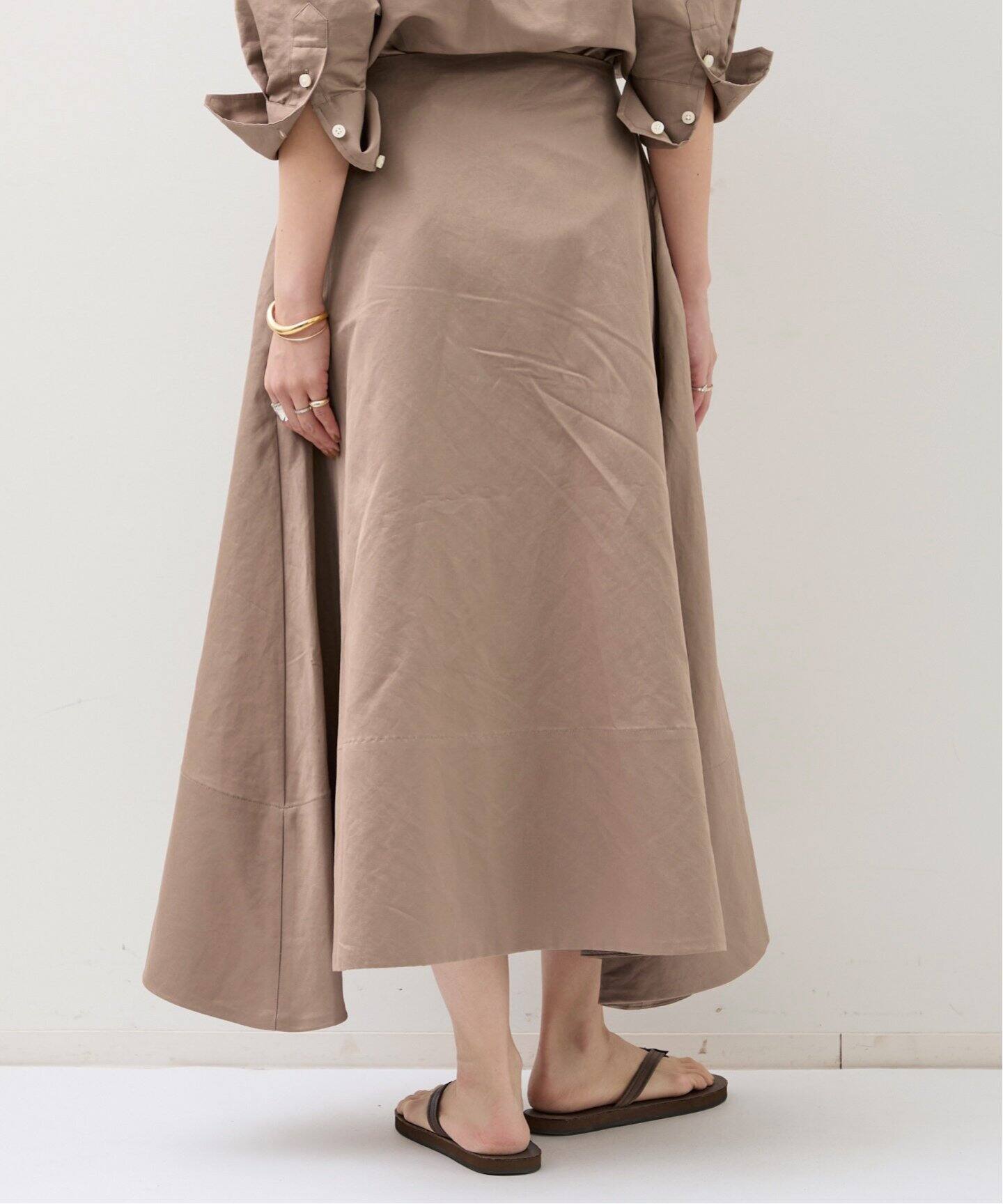 スカート MADISONBLUE MI-MOLLET FLARE SKIRT LINEN MADISON BLUE/マディソン ブルー】 MI-MOLLET FLARE SKIRT