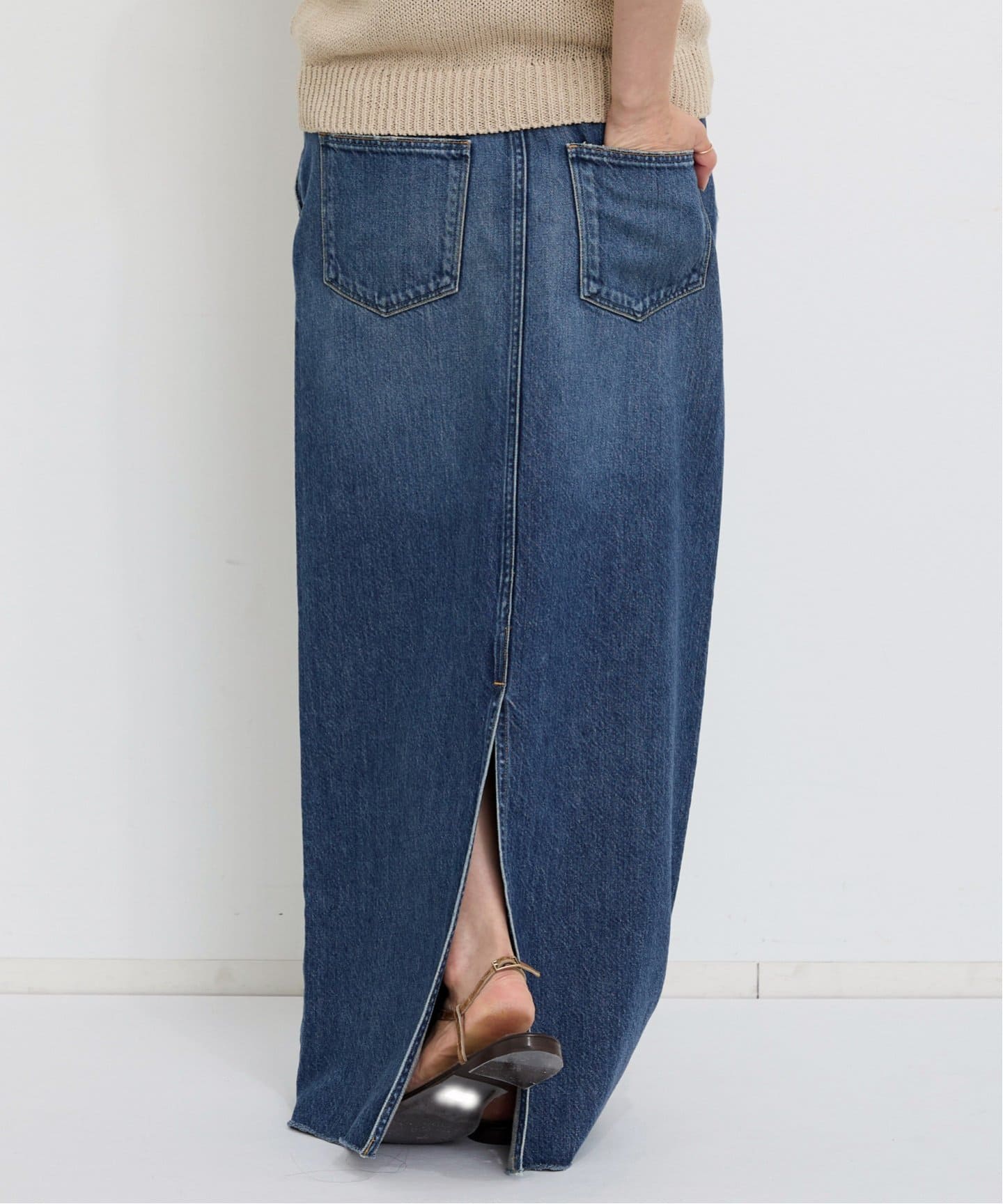 L'Appartement upper hights アッパーハイツ　デニム UPPER HIGHTS/アッパー ハイツ】 DAMAGE DENIM（デニムパンツ
