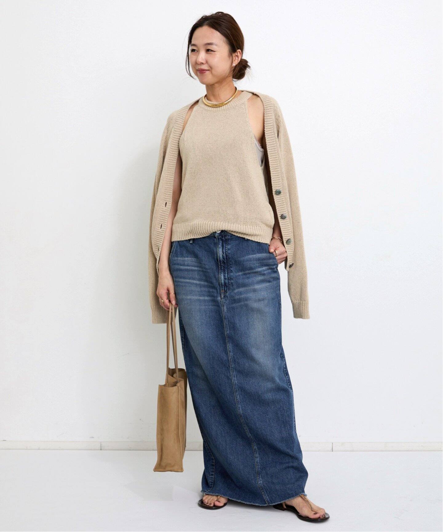【UPPER HIGHTS/アッパーハイツ】 DENIM SKIRT アッパーハイツ THE TRACK SKIRT upper hights レディース 国内