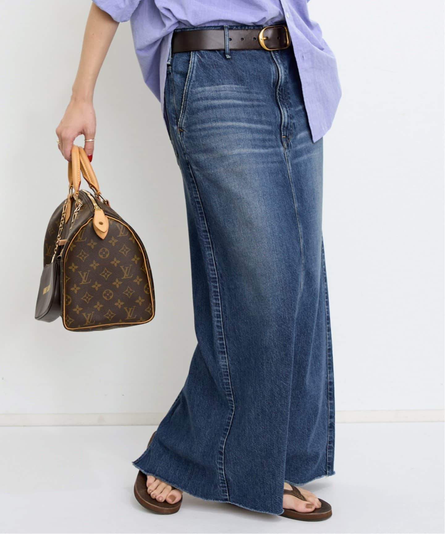 UPPER HIGHTS/アッパーハイツ】 DENIM SKIRT（ロング・マキシ丈