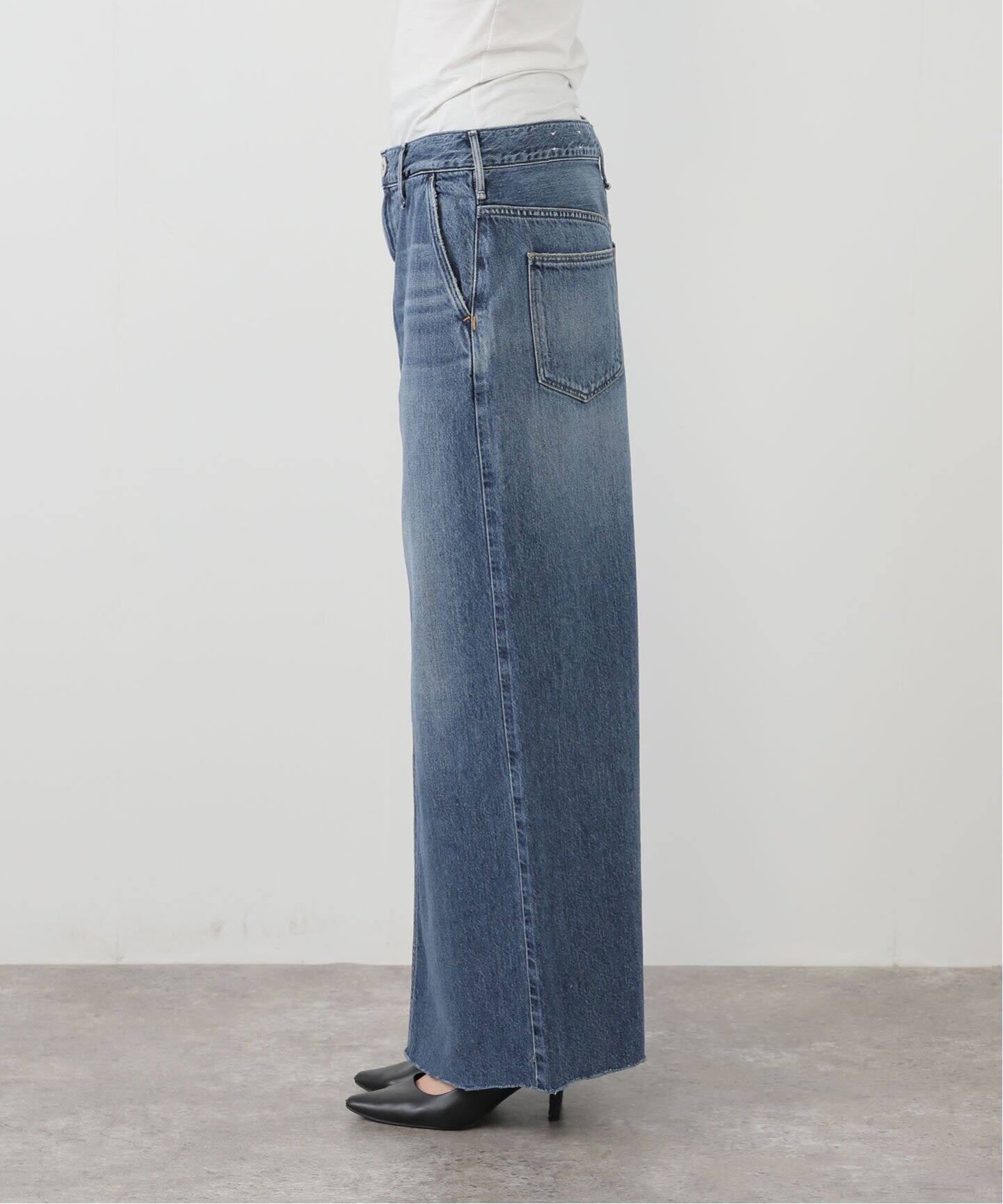 スカート L'Appartement UPPER HIGHTS DENIM SKIRT UPPER HIGHTS/アッパーハイツ】 DENIM SKIRT（ロング・マキシ丈