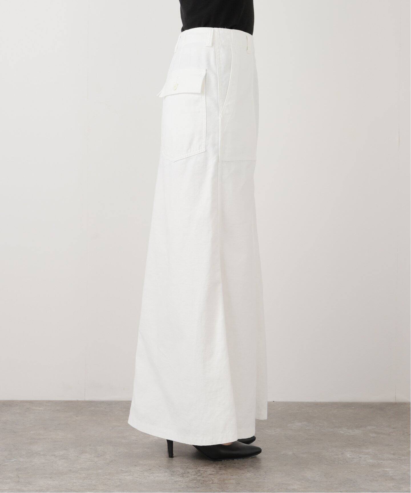 MADISON BLUE/マディソン ブルー】 FATIGUE PANEL FLARE LONG SKIRT 