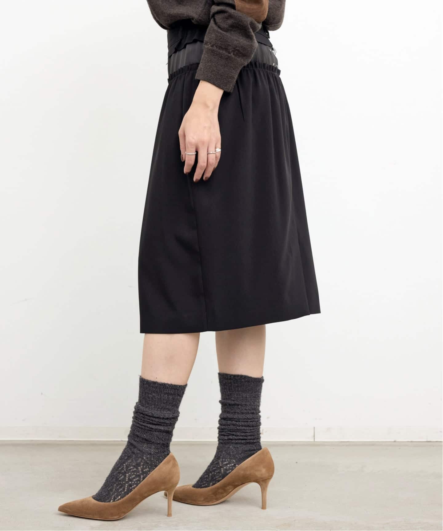 Maison  Margiela  スカート Maison Margiela ハイウエスト スカート | ブラック | FARFETCH JP