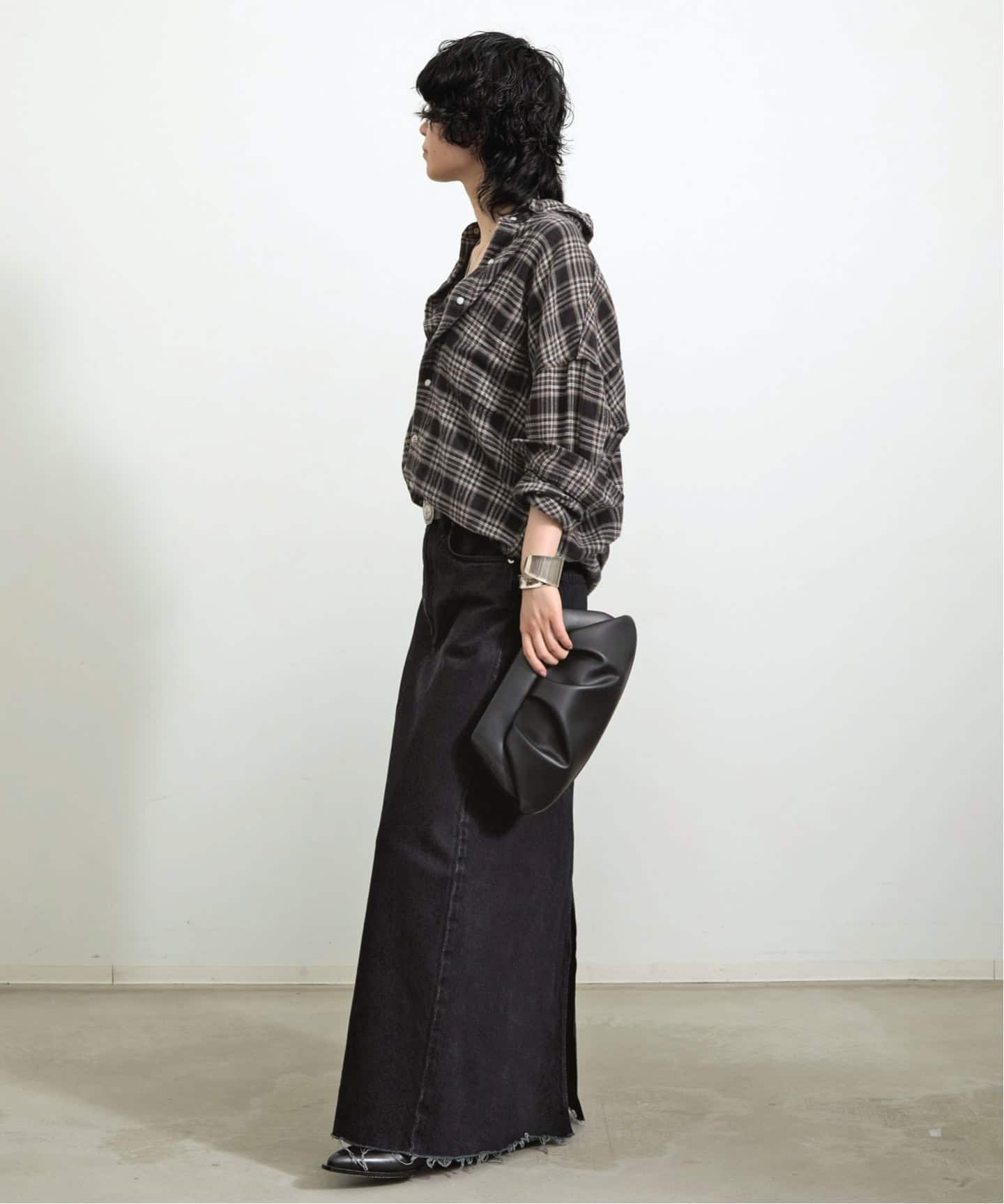 L'Appartement デニムスカート AGOLDE/エーゴールドイー】 HILLA SKIRT（デニムスカート）｜L