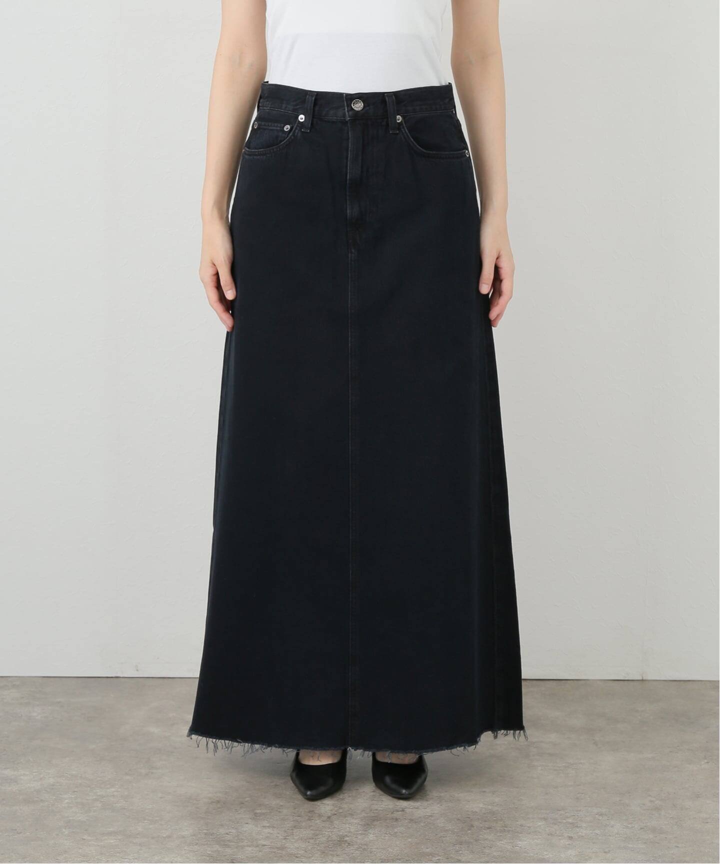 L'Appartement デニムスカート AGOLDE/エーゴールドイー】 HILLA SKIRT（デニムスカート）｜L