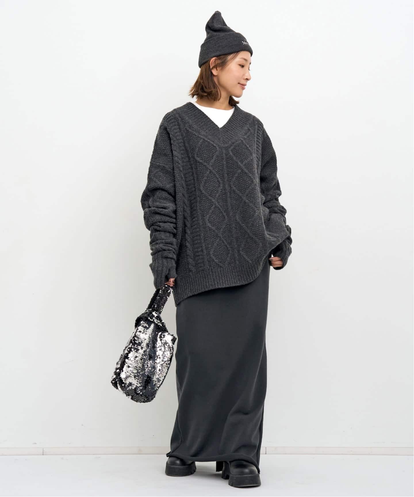 予約》【AMERICANA/アメリカーナ】 SWEAT SKIRT（ロング・マキシ丈