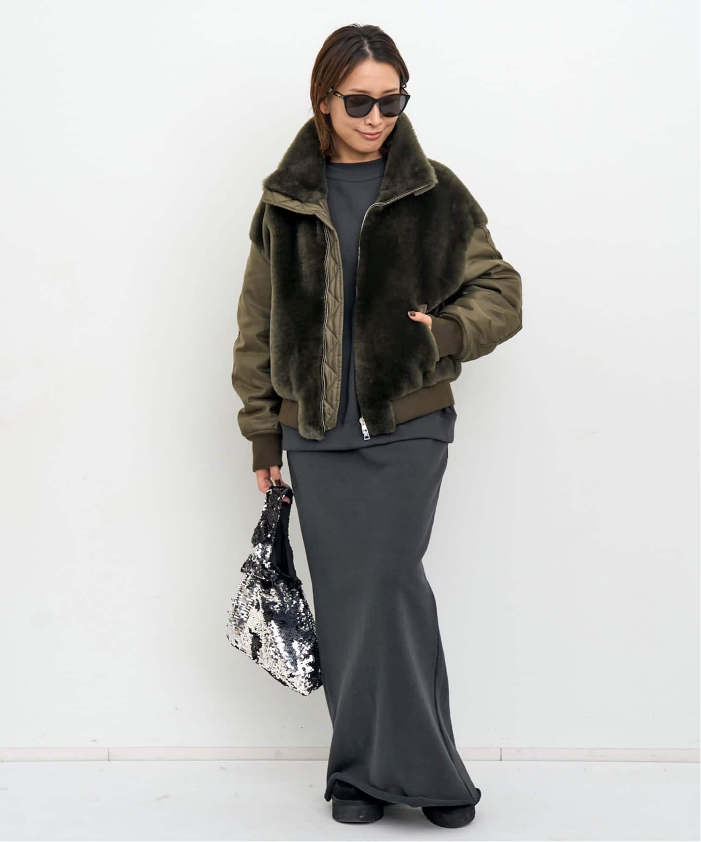 AMERICANA/アメリカーナ】 SWEAT SKIRT（ロング・マキシ丈スカート