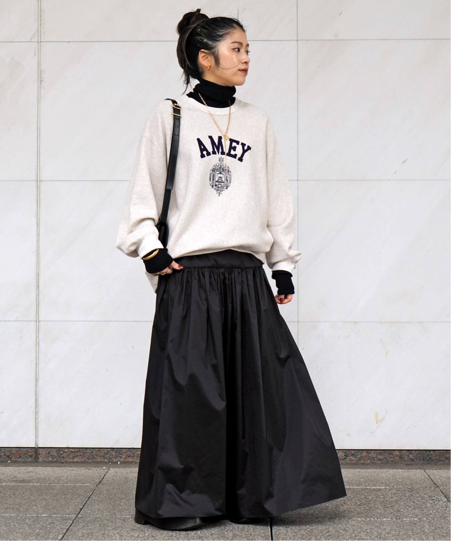 タフタギャザーマキシスカート（ロング・マキシ丈スカート）｜AP