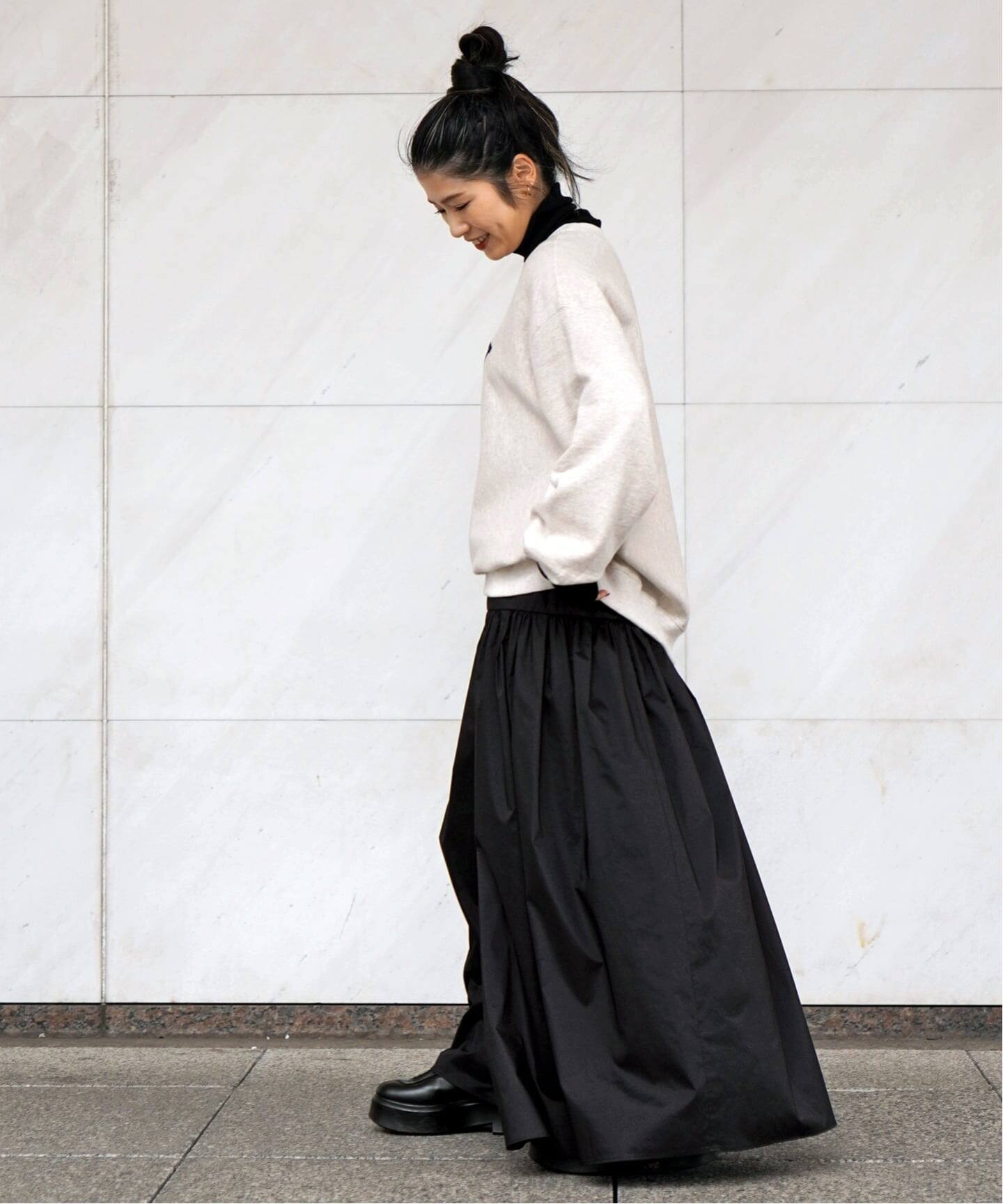 タフタギャザーマキシスカート（ロング・マキシ丈スカート）｜AP