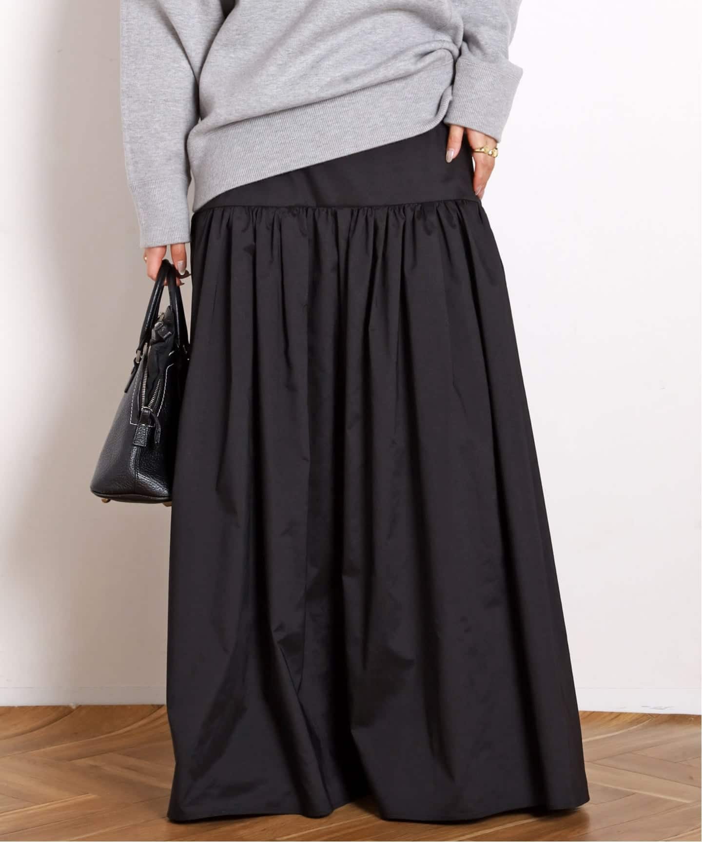 タフタギャザーマキシスカート（ロング・マキシ丈スカート）｜AP