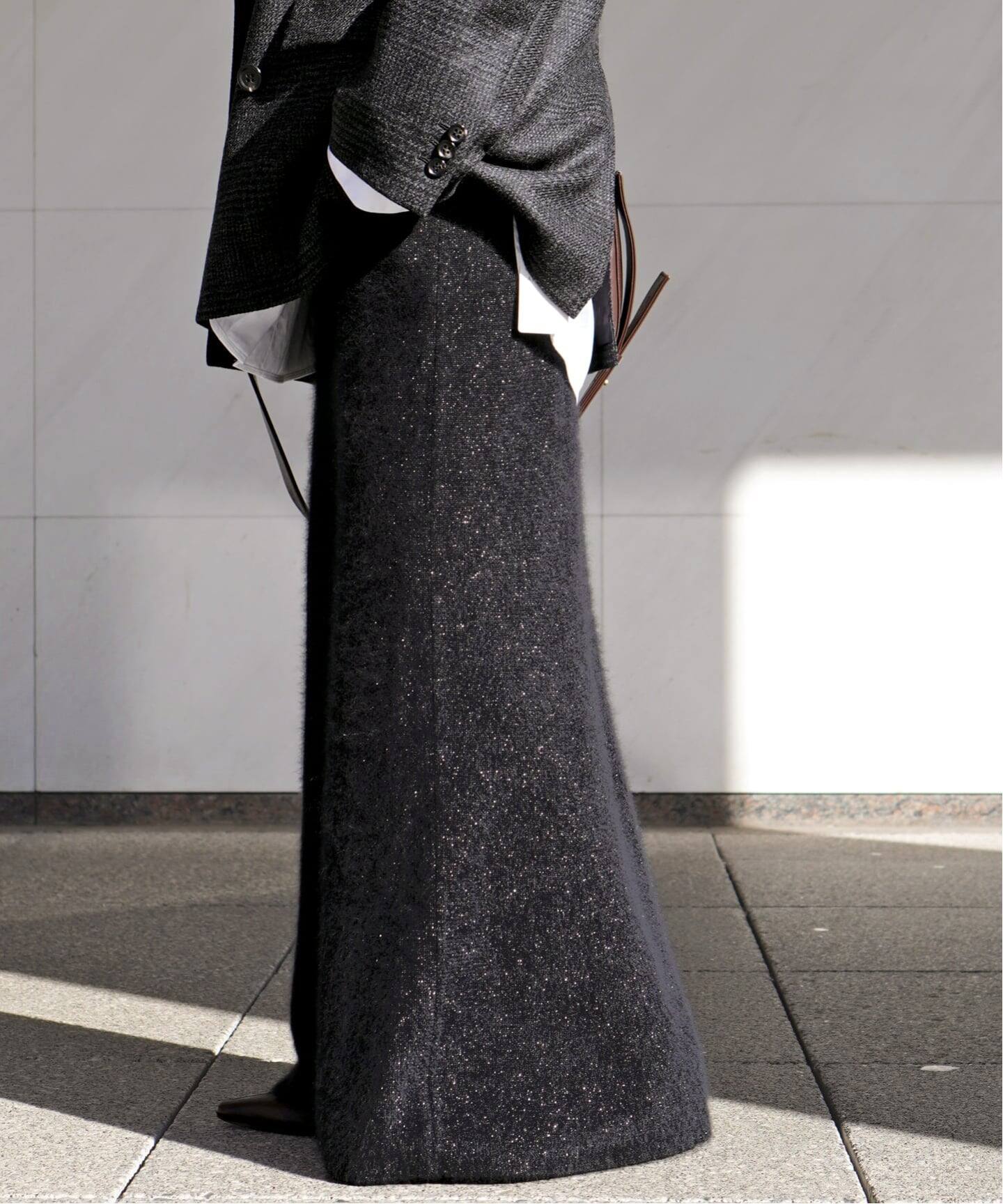 フォックスブレンドラメスカート（ロング・マキシ丈スカート）｜AP