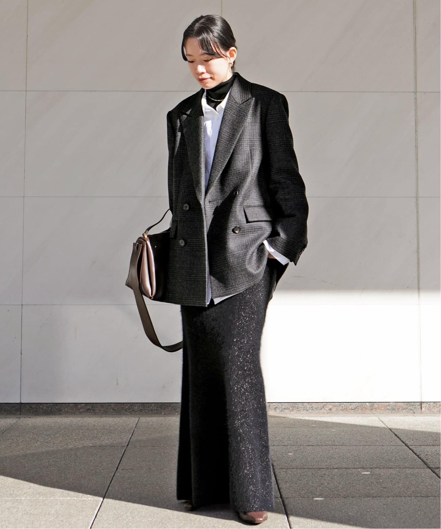 フォックスブレンドラメスカート（ロング・マキシ丈スカート）｜AP