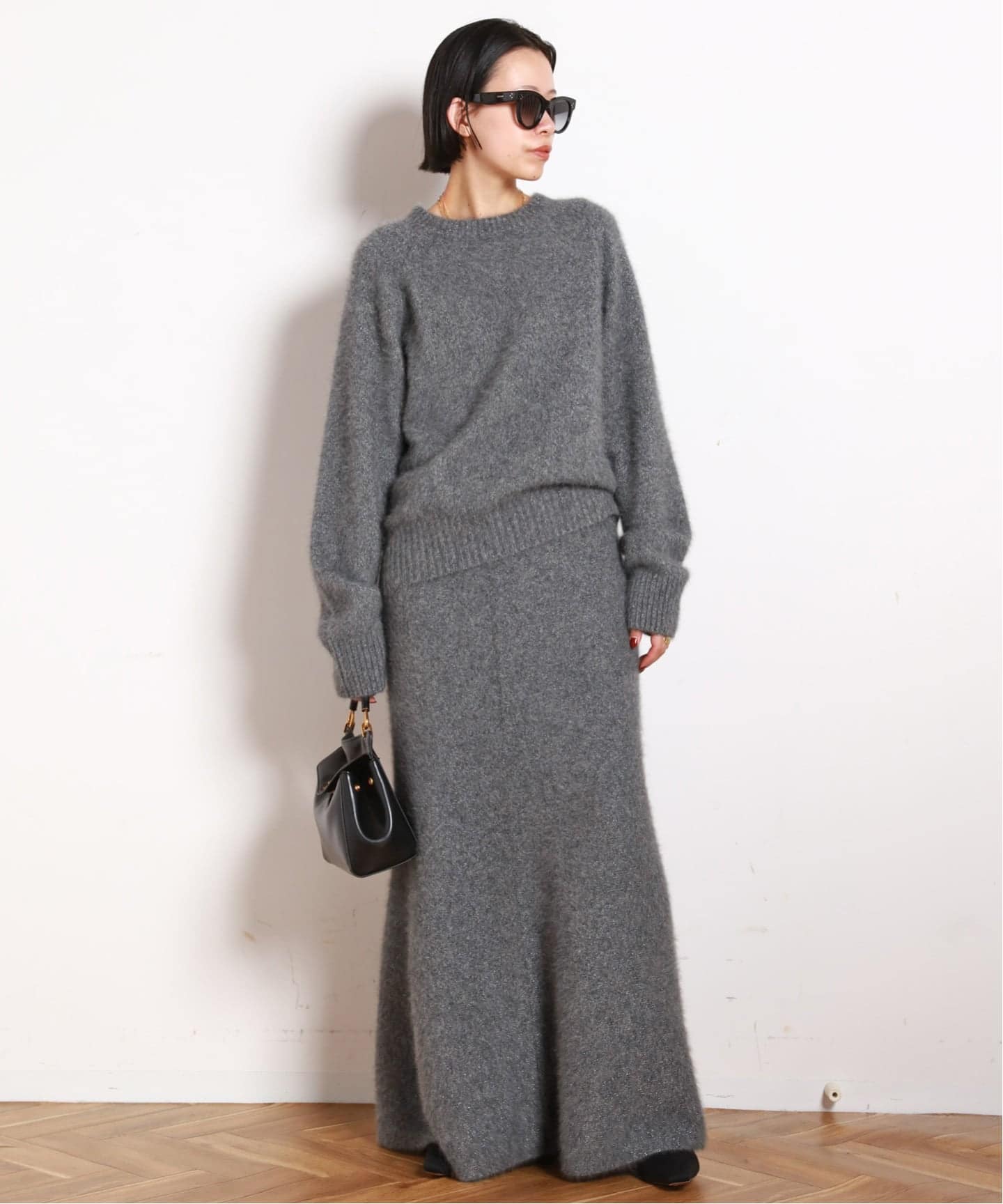 フォックスブレンドラメスカート（ロング・マキシ丈スカート）｜AP