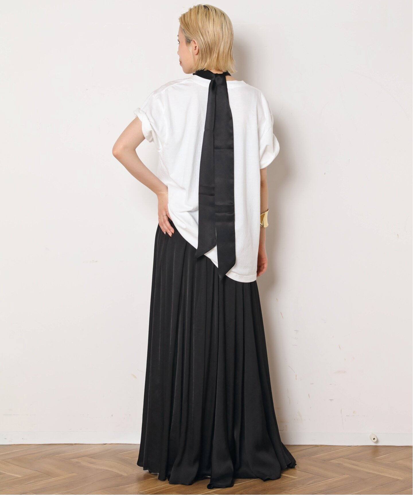 APSTUDUO サテンギャザースカート （AP STUDIO（エーピーストゥディオ  