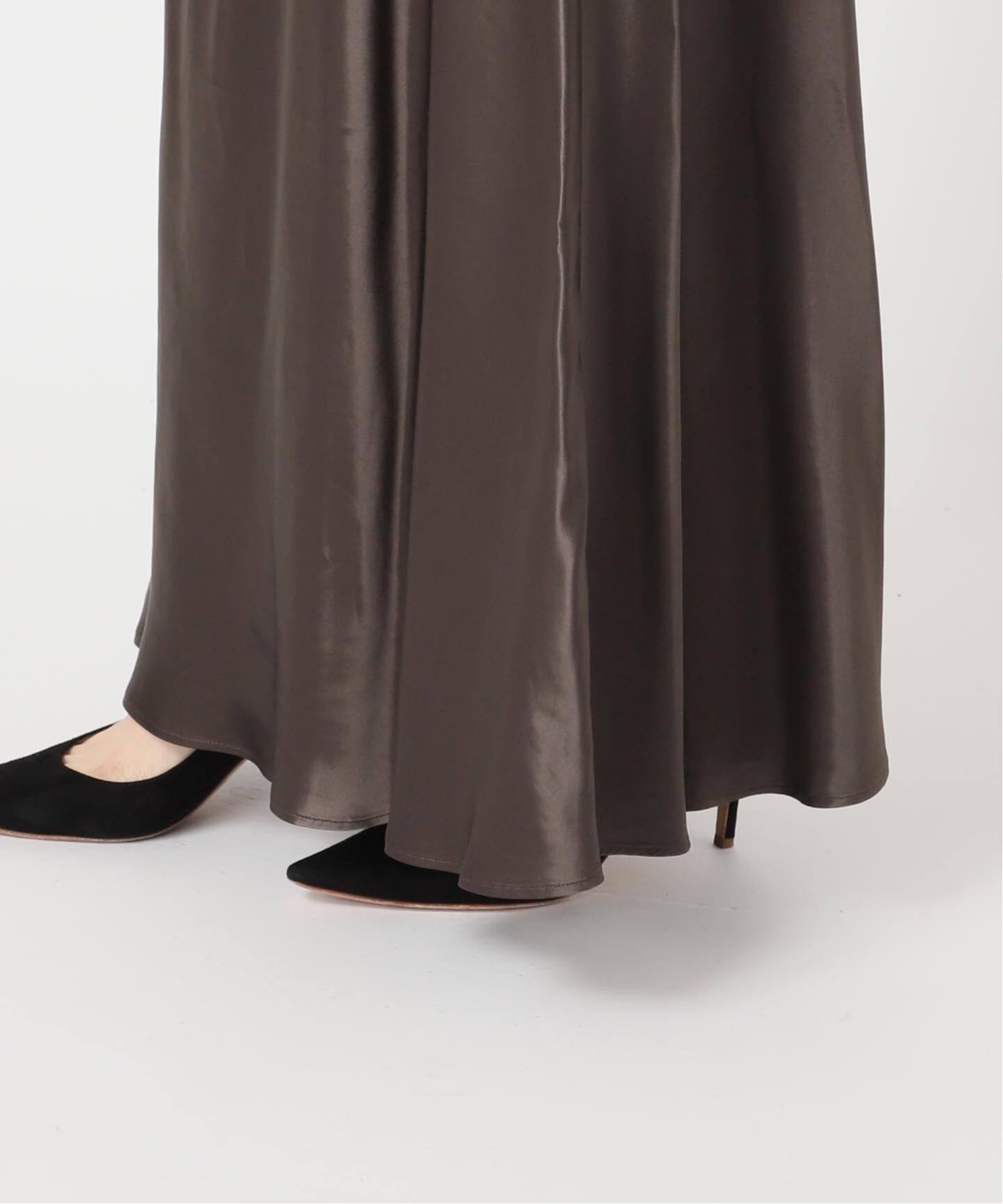 クラシックサテンフレアスカート（ロング・マキシ丈スカート）｜AP