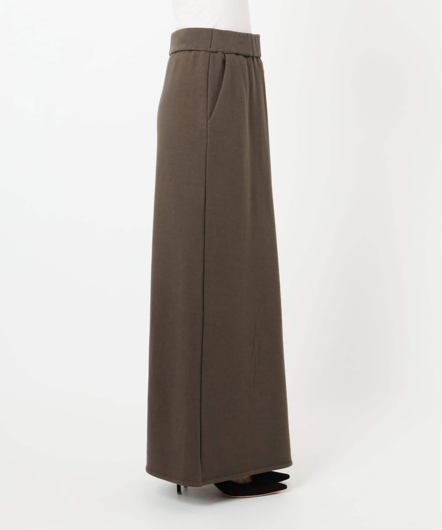 AP STUDIO ウールミックススウェットスカート　ブラウンA 36 AP STUDIO ウールミックススウェットスカート ブラウンA 36