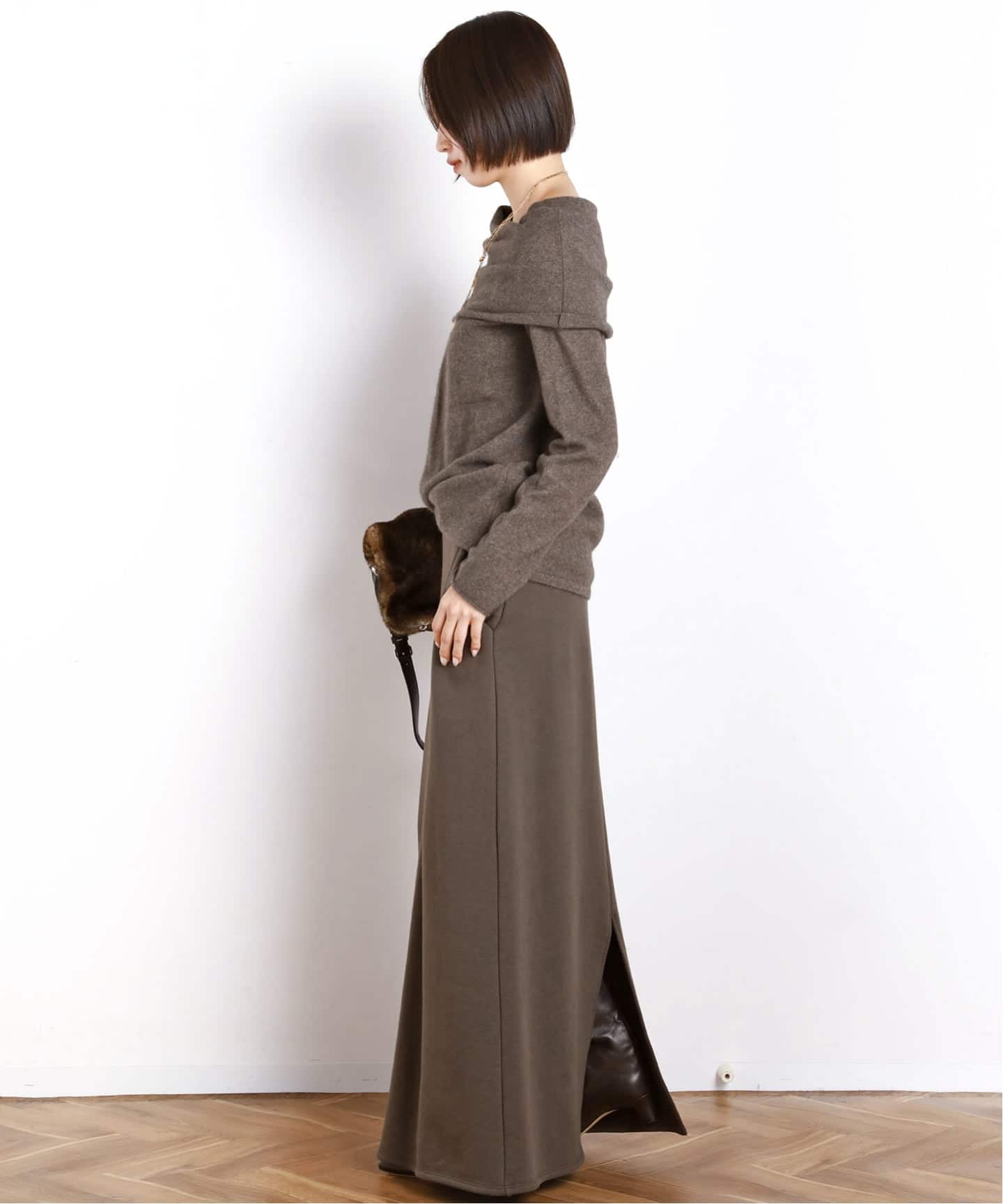 ウールミックススウェットスカート（その他スカート）｜AP STUDIO